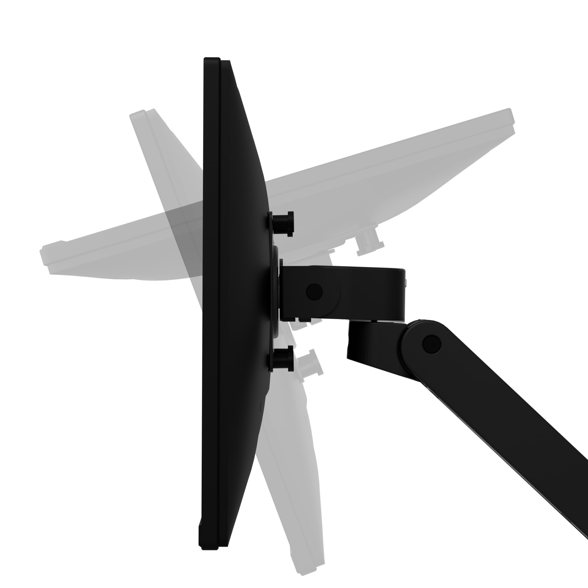 Ergotron 45-690-292 LX Pro Dual Monitor Desk Mount Stacking Arm (black)