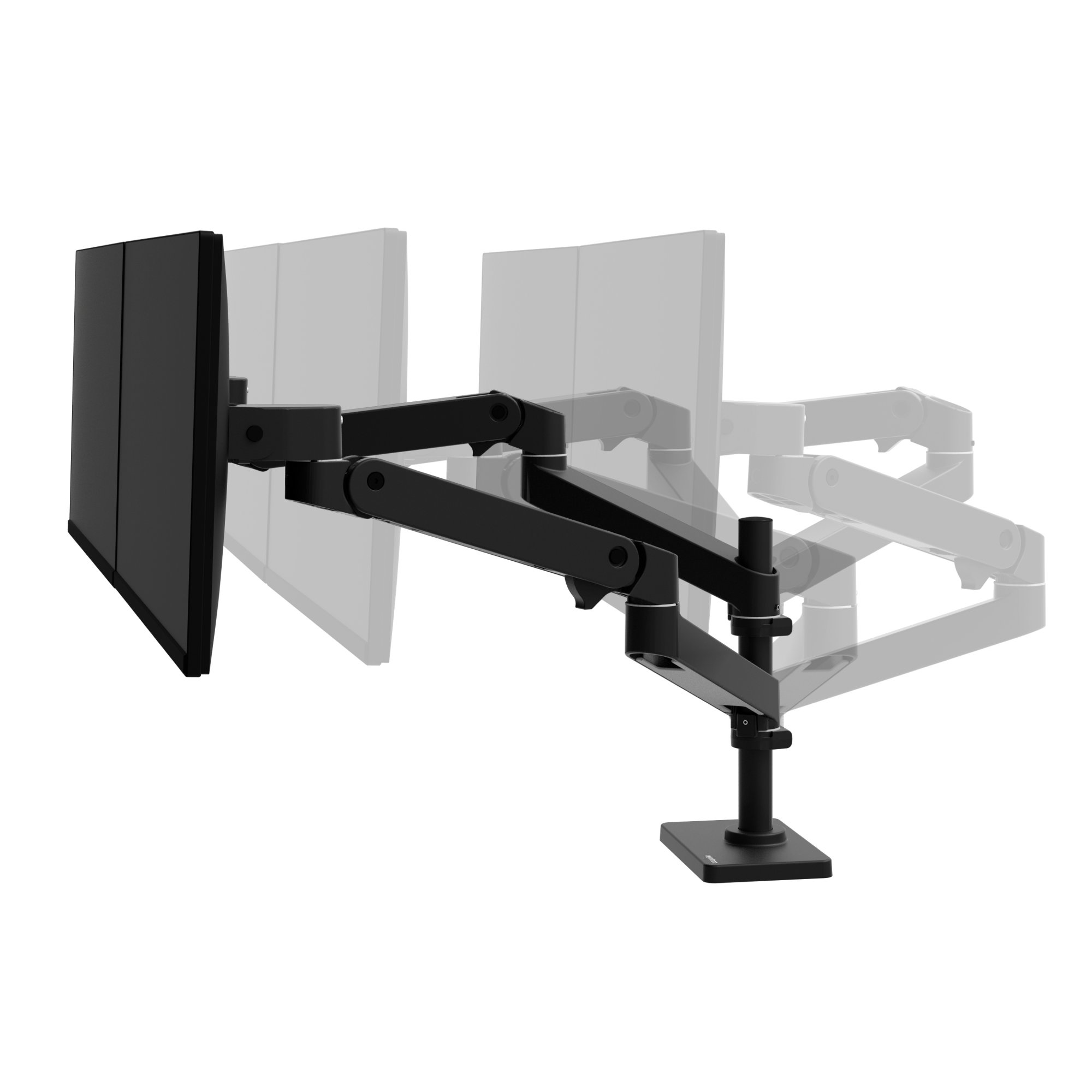 Ergotron 45-690-292 LX Pro Dual Monitor Desk Mount Stacking Arm (black)