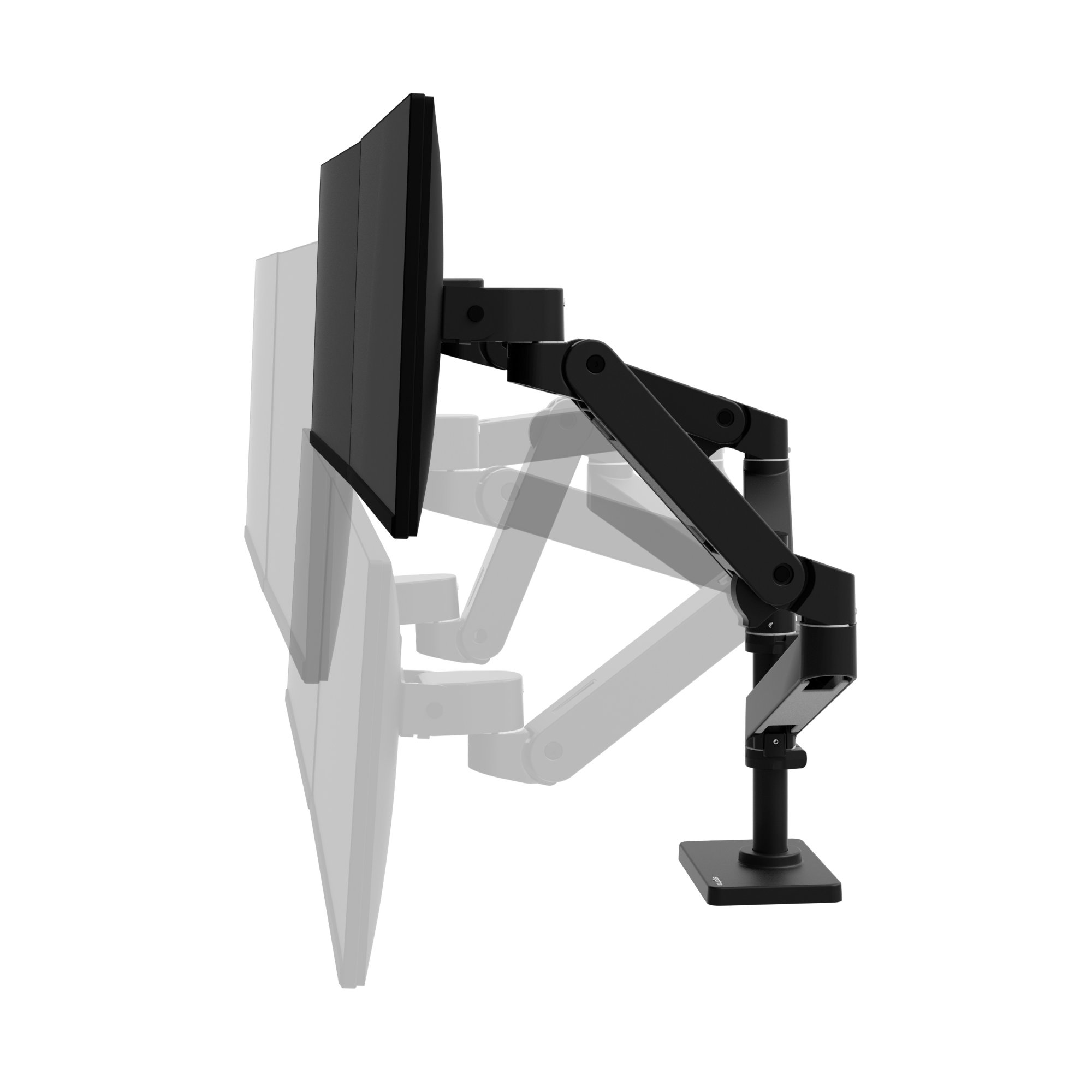 Ergotron 45-690-292 LX Pro Dual Monitor Desk Mount Stacking Arm (black)