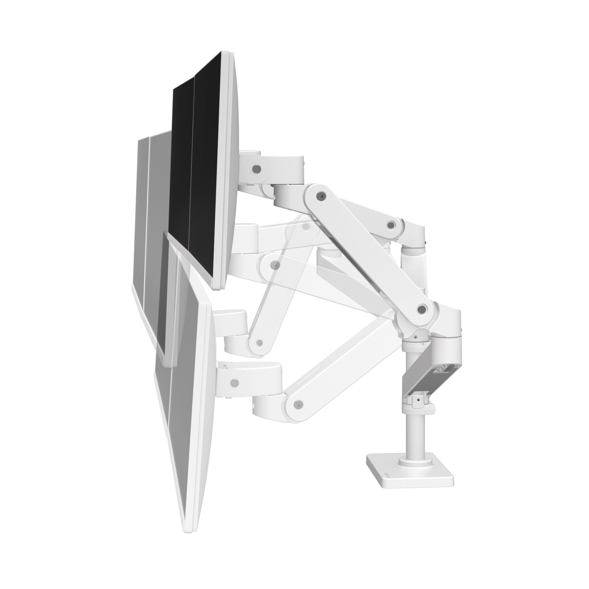 Ergotron 45-690-290 LX Pro Dual Monitor Desk Mount Stacking Arm (white)