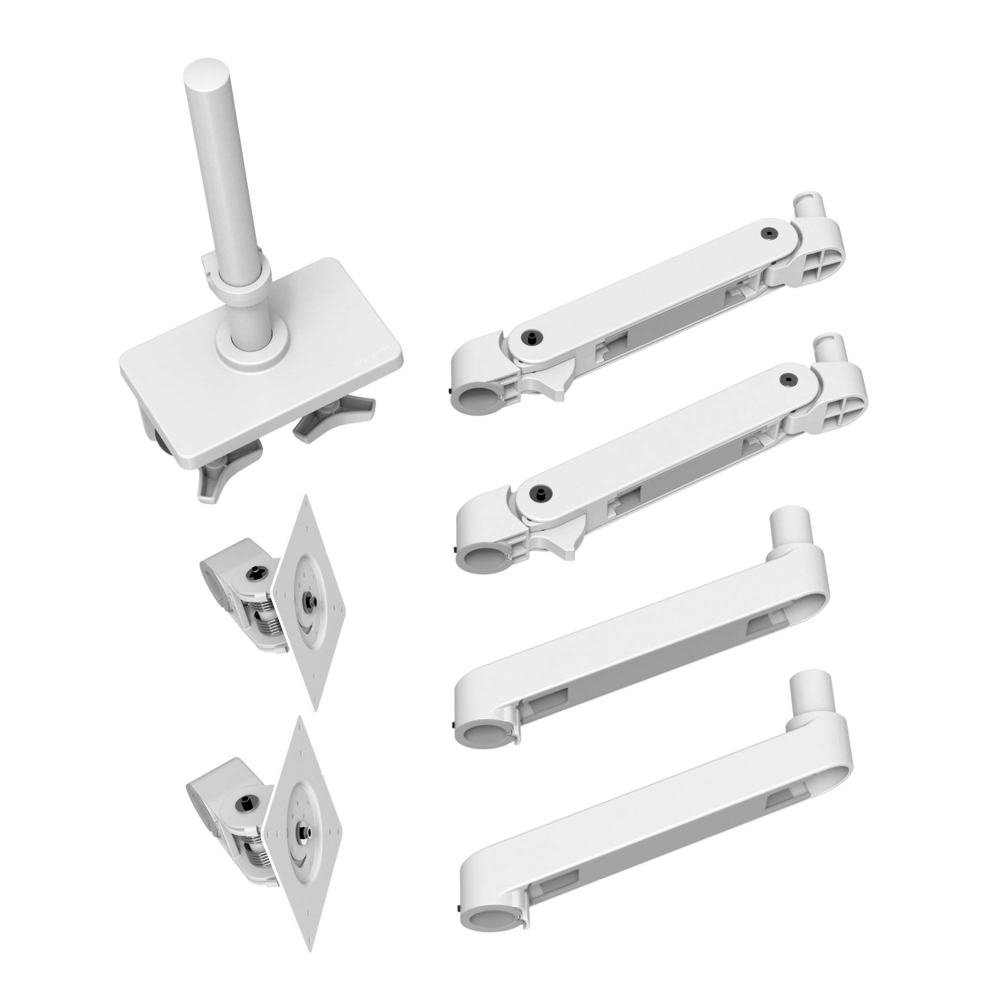 Ergotron 45-690-290 LX Pro Dual Monitor Desk Mount Stacking Arm (white)