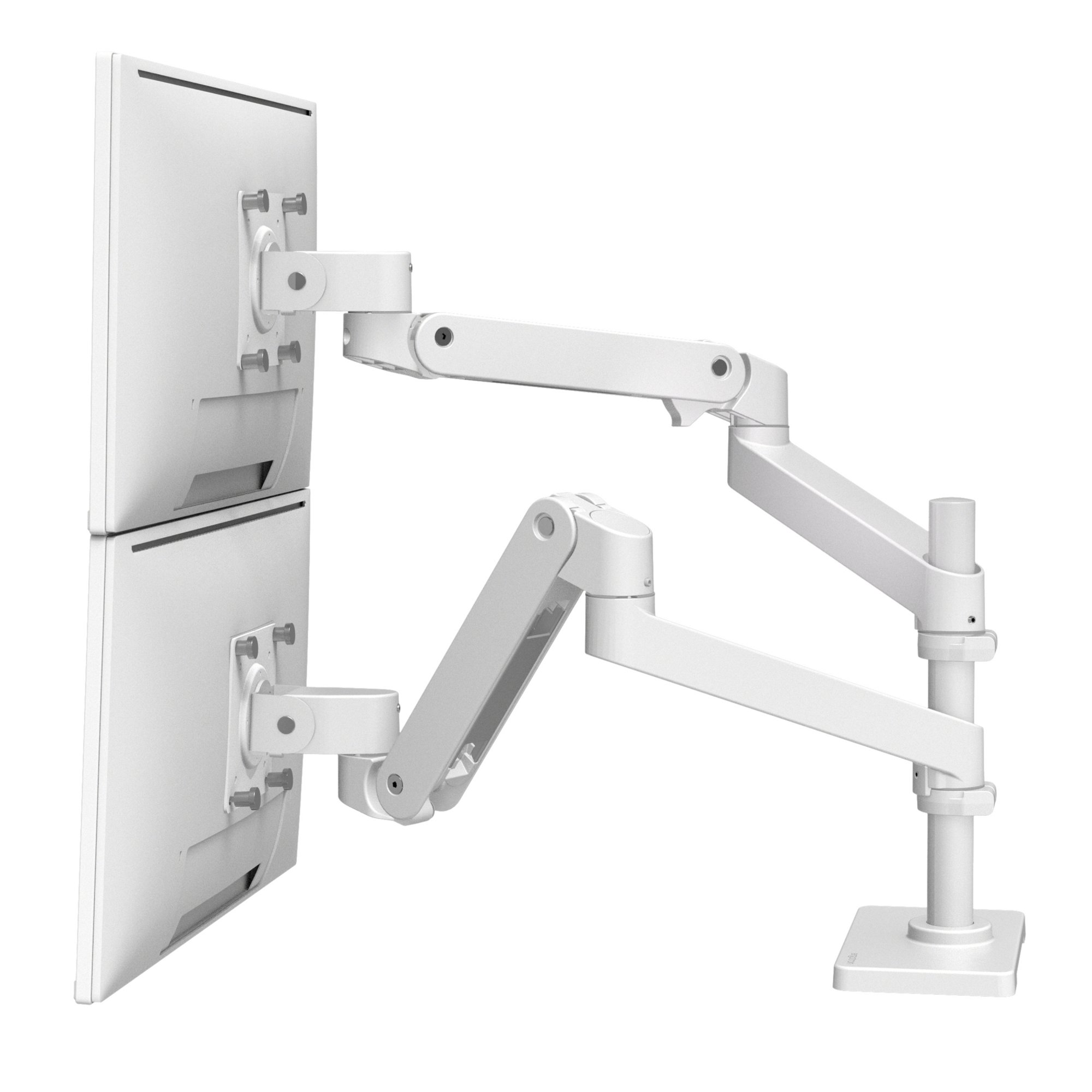 Ergotron 45-690-290 LX Pro Dual Monitor Desk Mount Stacking Arm (white)