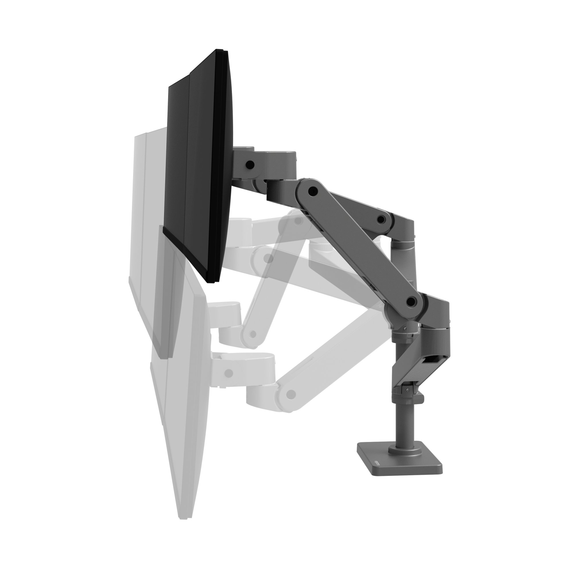 Ergotron 45-690-293 LX Pro Dual Monitor Desk Mount Stacking Arm (grey)