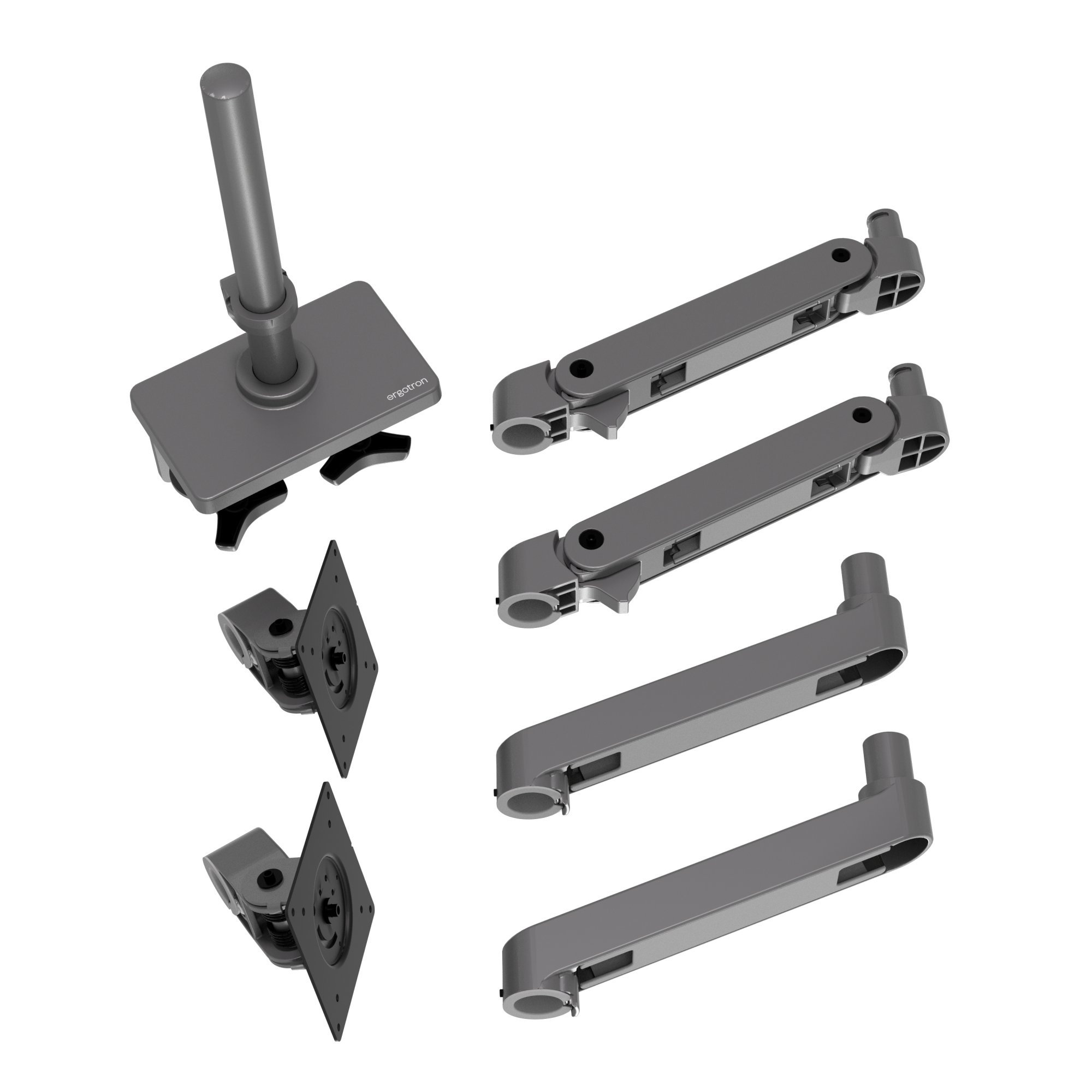 Ergotron 45-690-293 LX Pro Dual Monitor Desk Mount Stacking Arm (grey)