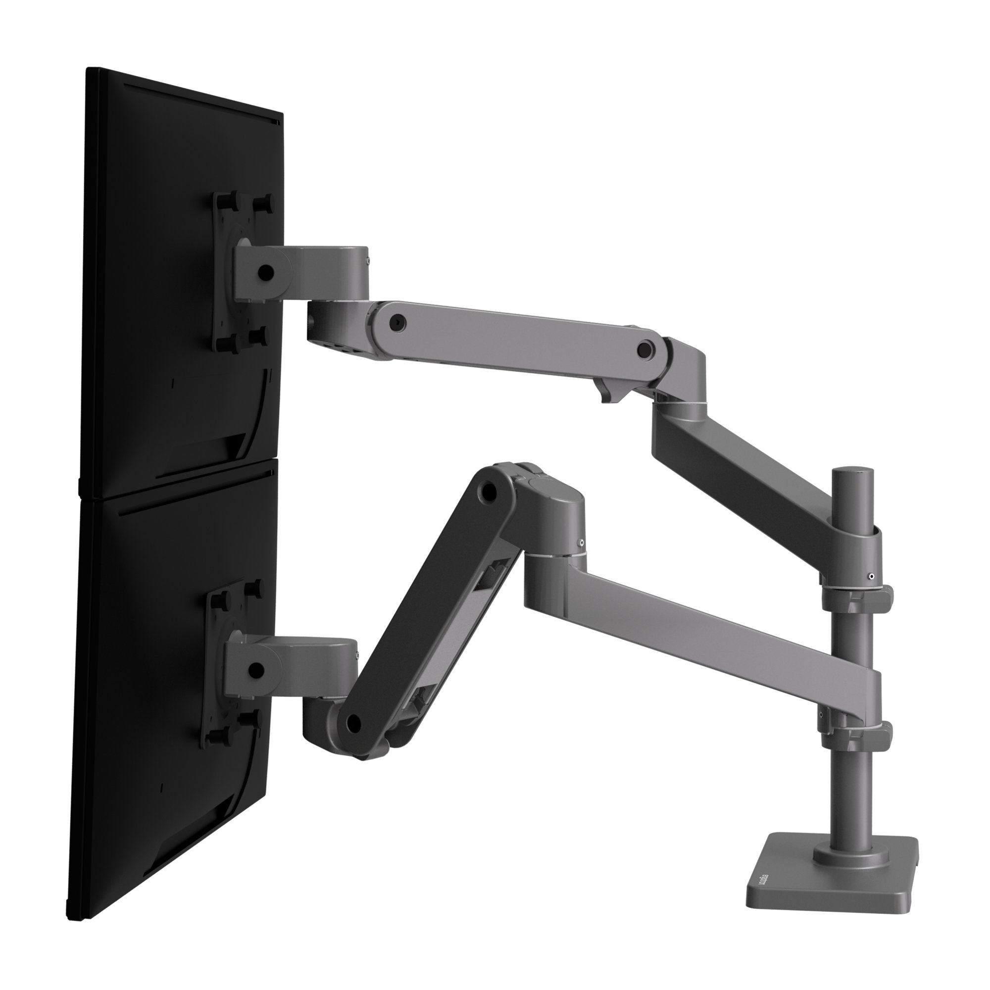 Ergotron 45-690-293 LX Pro Dual Monitor Desk Mount Stacking Arm (grey)