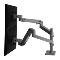 Ergotron 45-690-293 LX Pro Dual Monitor Desk Mount Stacking Arm (grey)