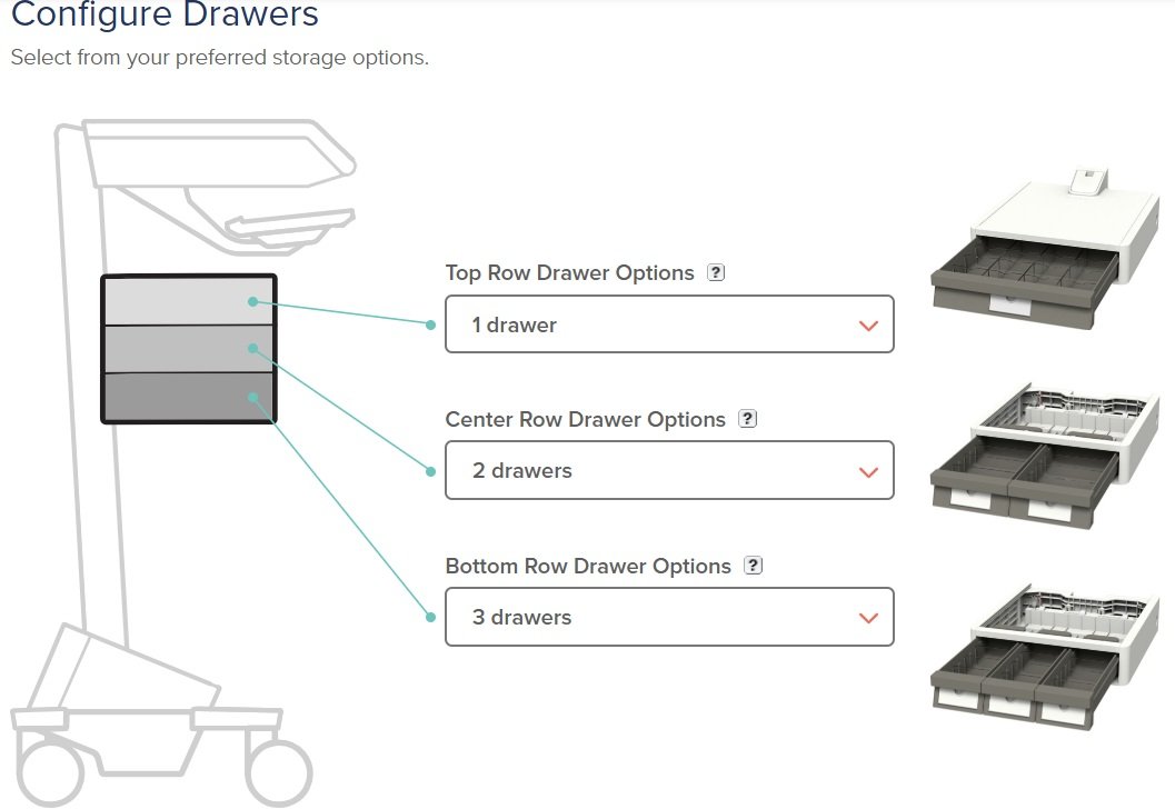 6 Drawers (Tier 3 Std 1x2x3) - M111-1101-112302-1-1
