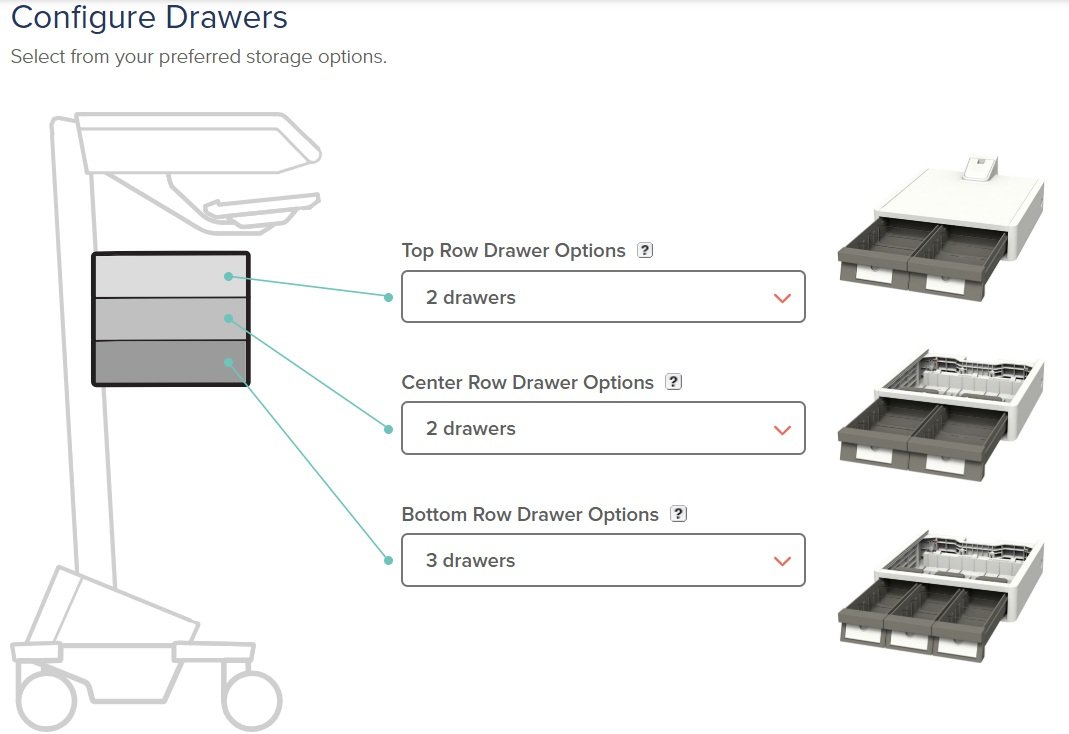 7 Drawers (Tier 3 Std 2x2x3) - M111-1101-122302-1-1