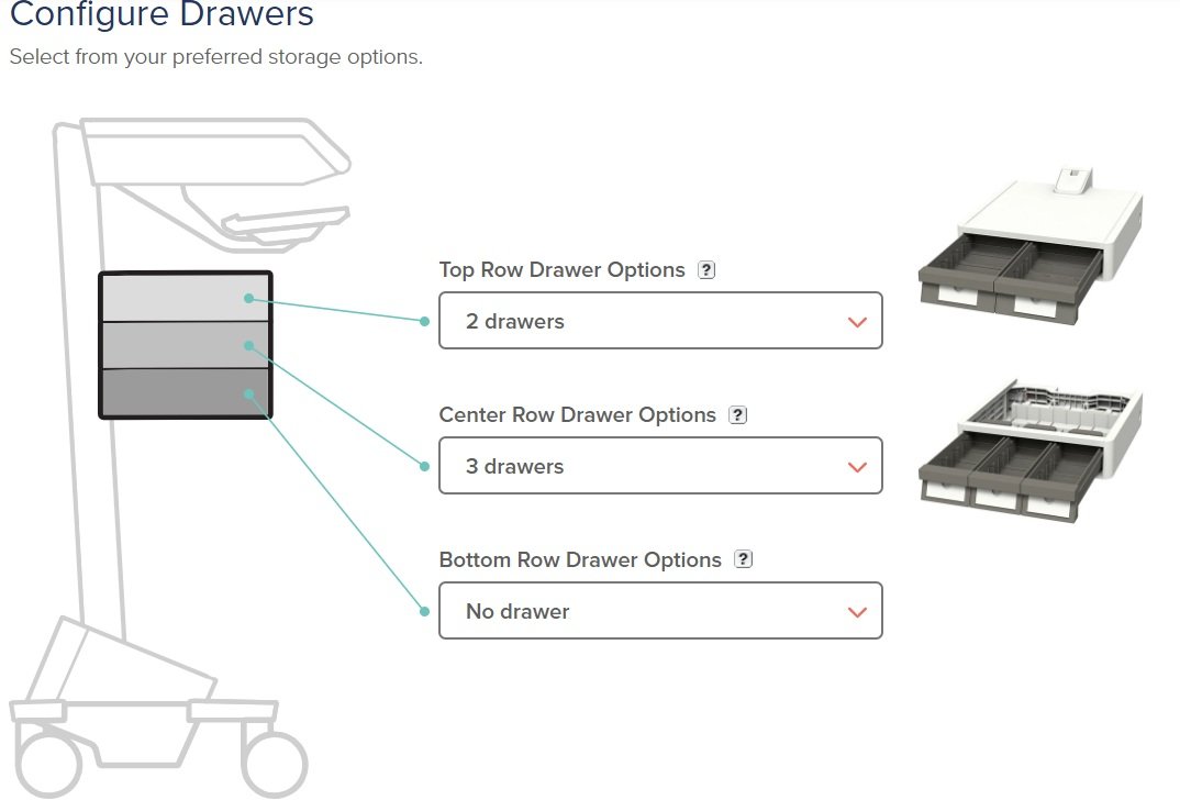 5 Drawers (Tier 2 Std 2x3) - M111-1101-123002-1-1