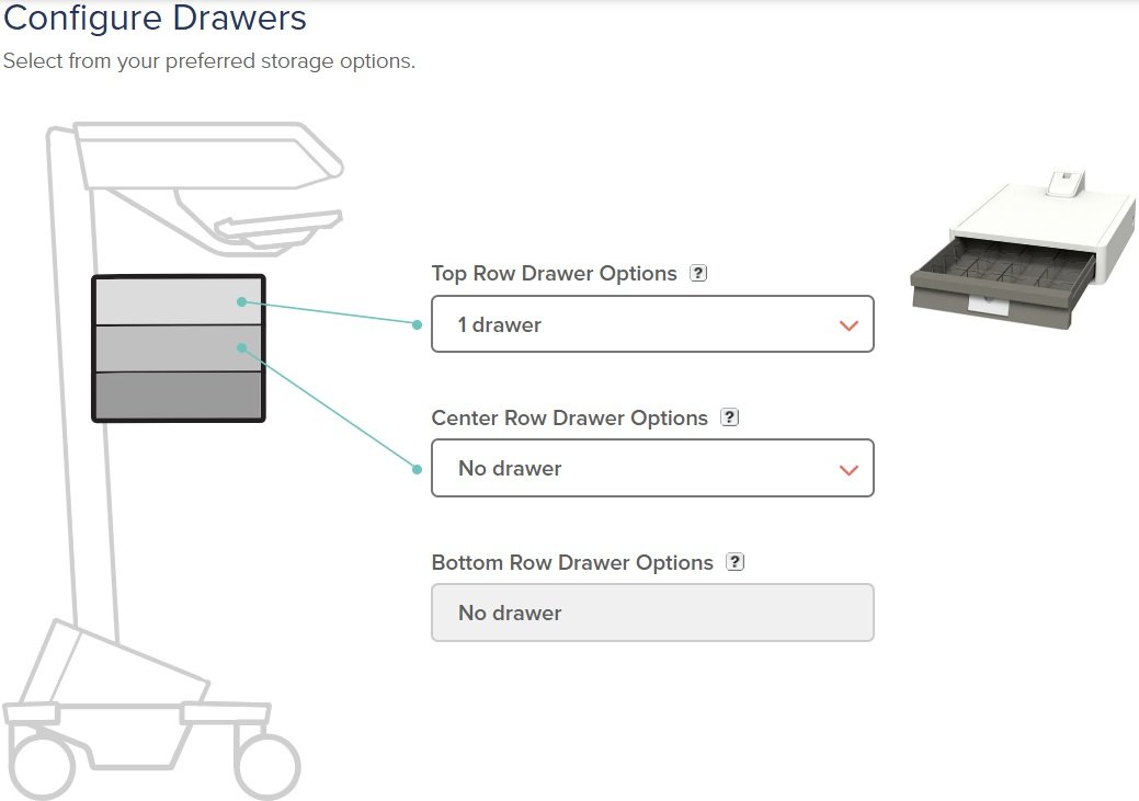 1 Drawer (Tier 1 Std 1) - M111-1101-110002-1-1