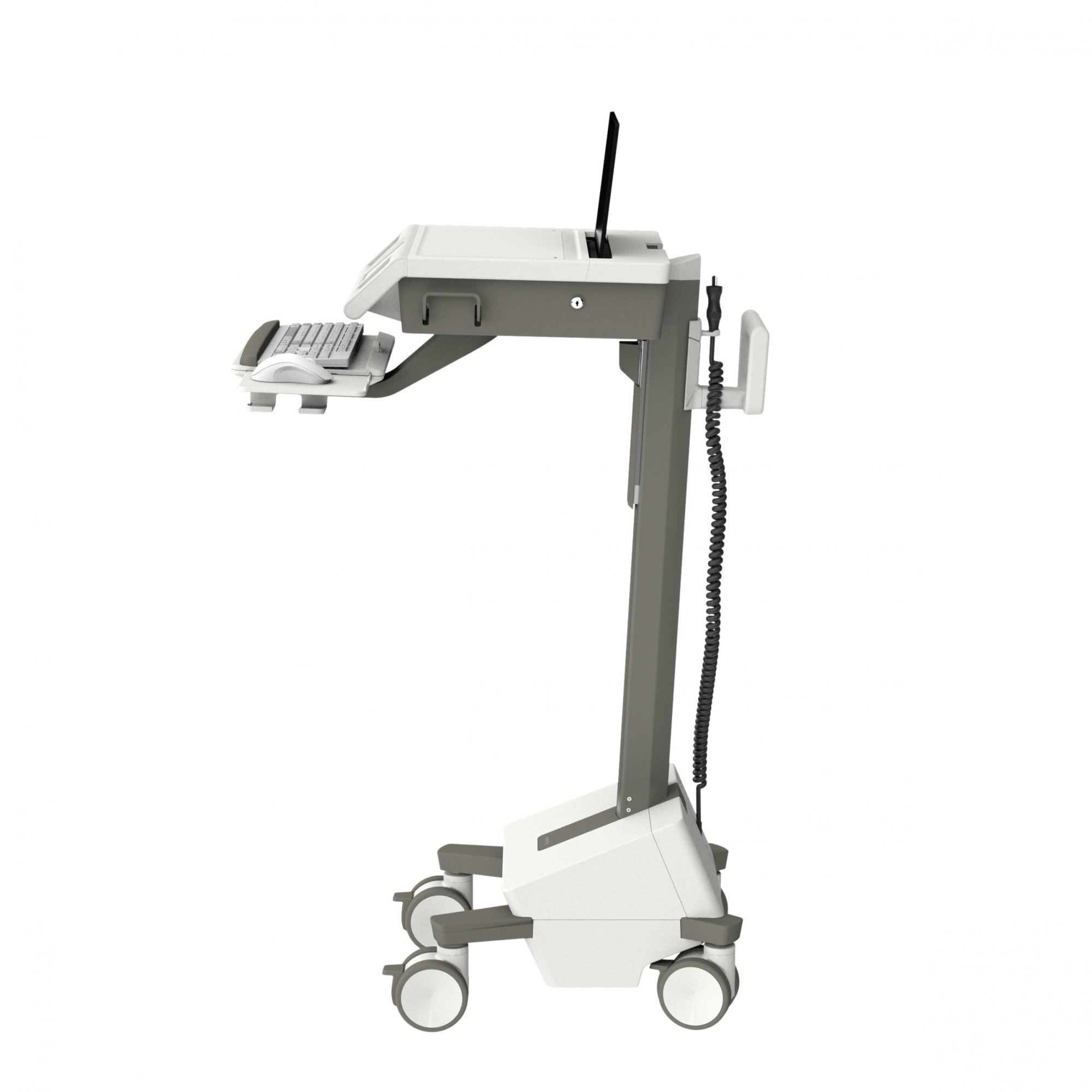 Ergotron M121-1101-100000-1-1 Mosaic Laptop Cart, AC Power, No Drawer