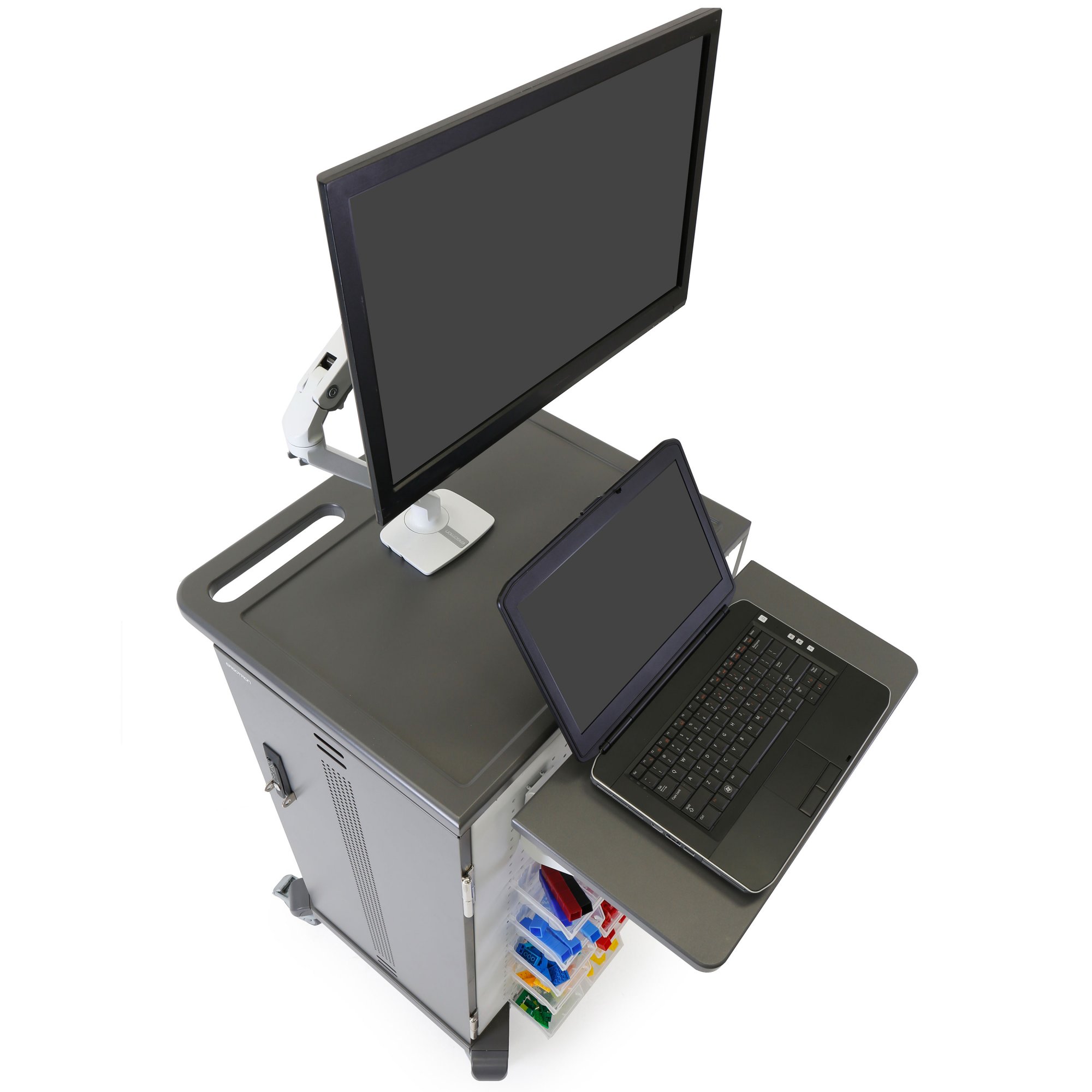 Ergotron YES24-CHR-1-65 YES24 Adjusta Charging Cart, Pre-wired