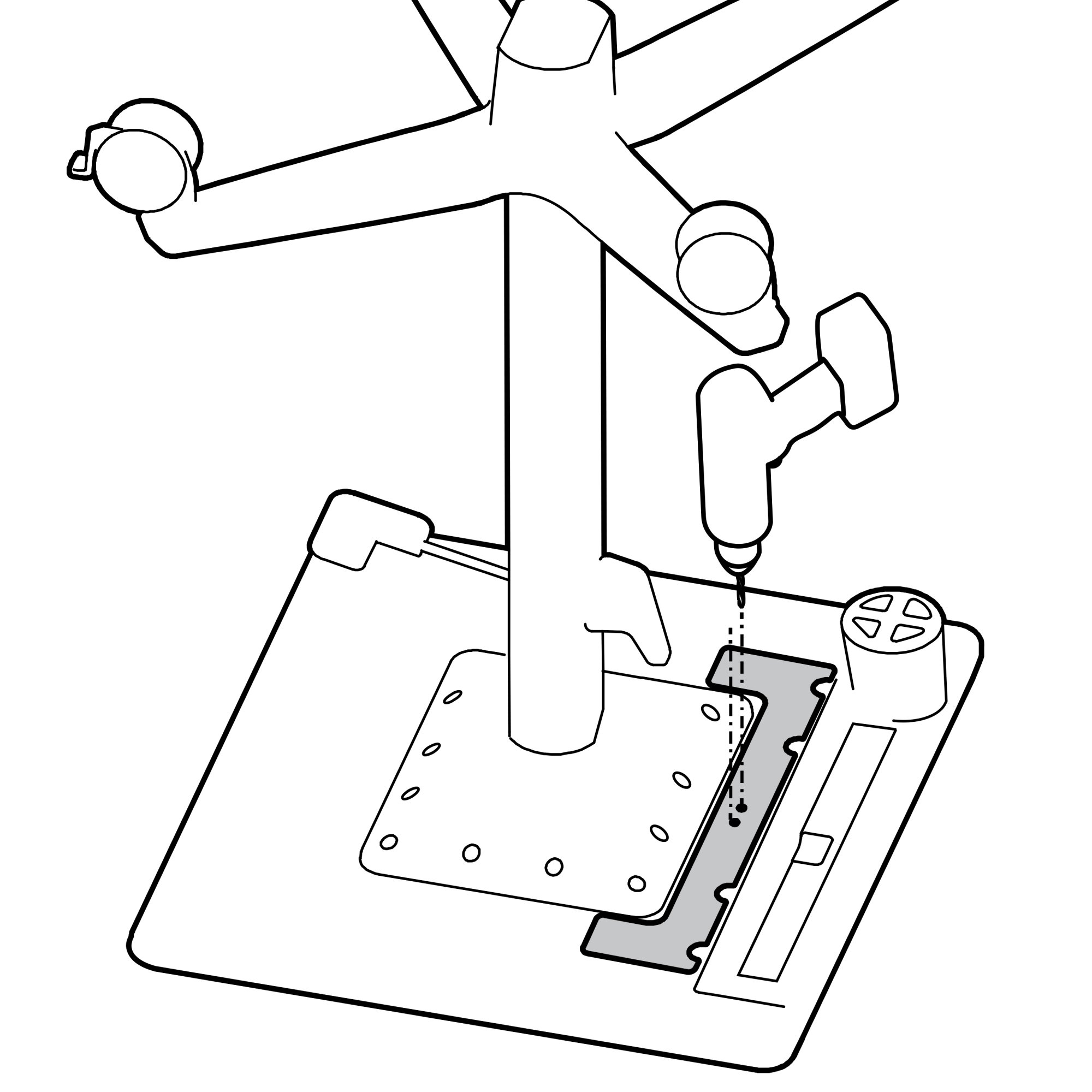 Ergotron 98-498 Template for Tablet Riser