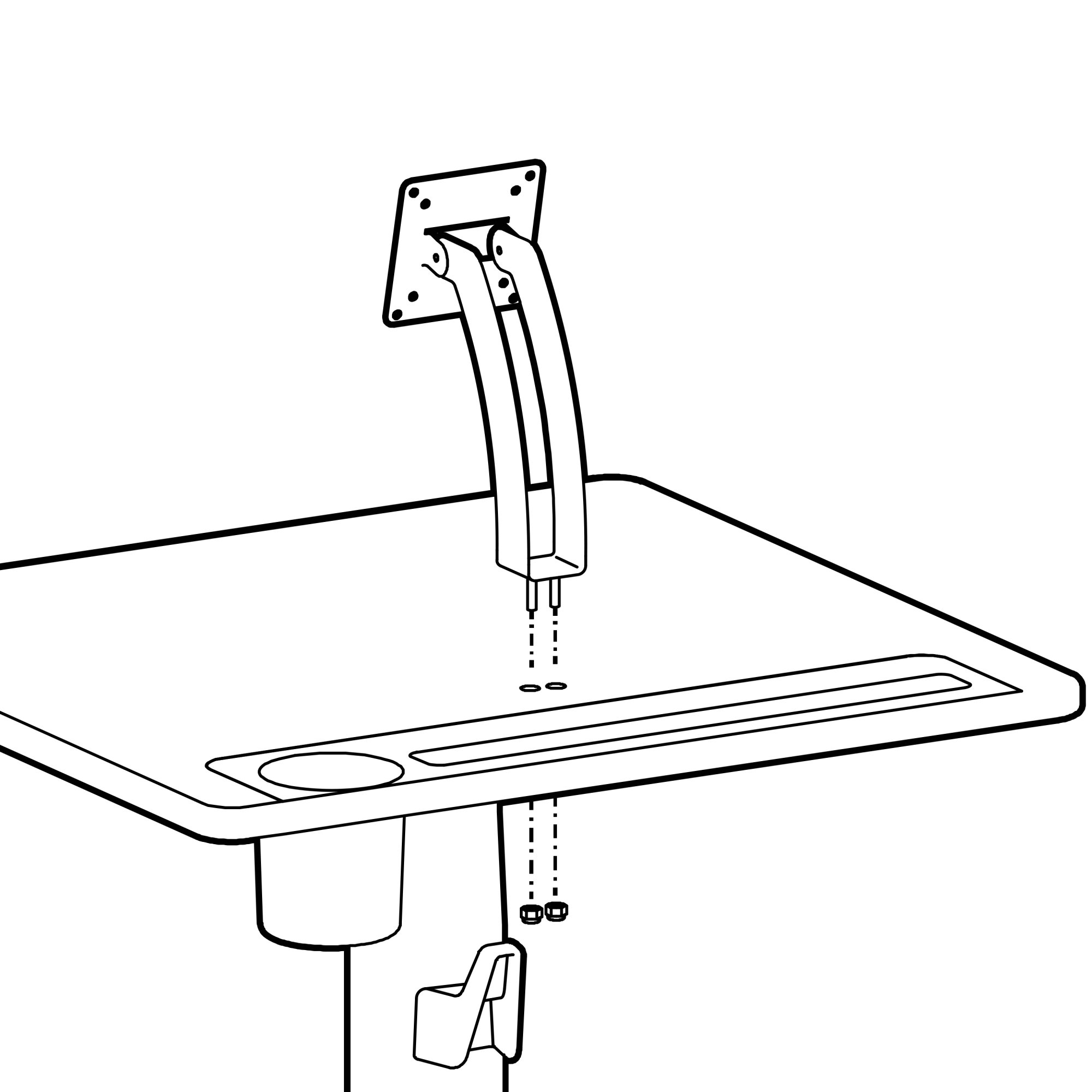 Ergotron 98-498 Template for Tablet Riser