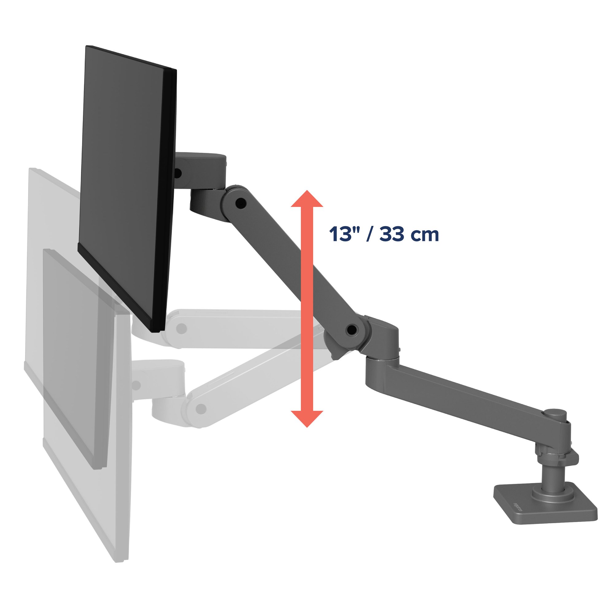 Ergotron 45-708-293 LX Pro Grommet Mount Monitor Arm (grey)