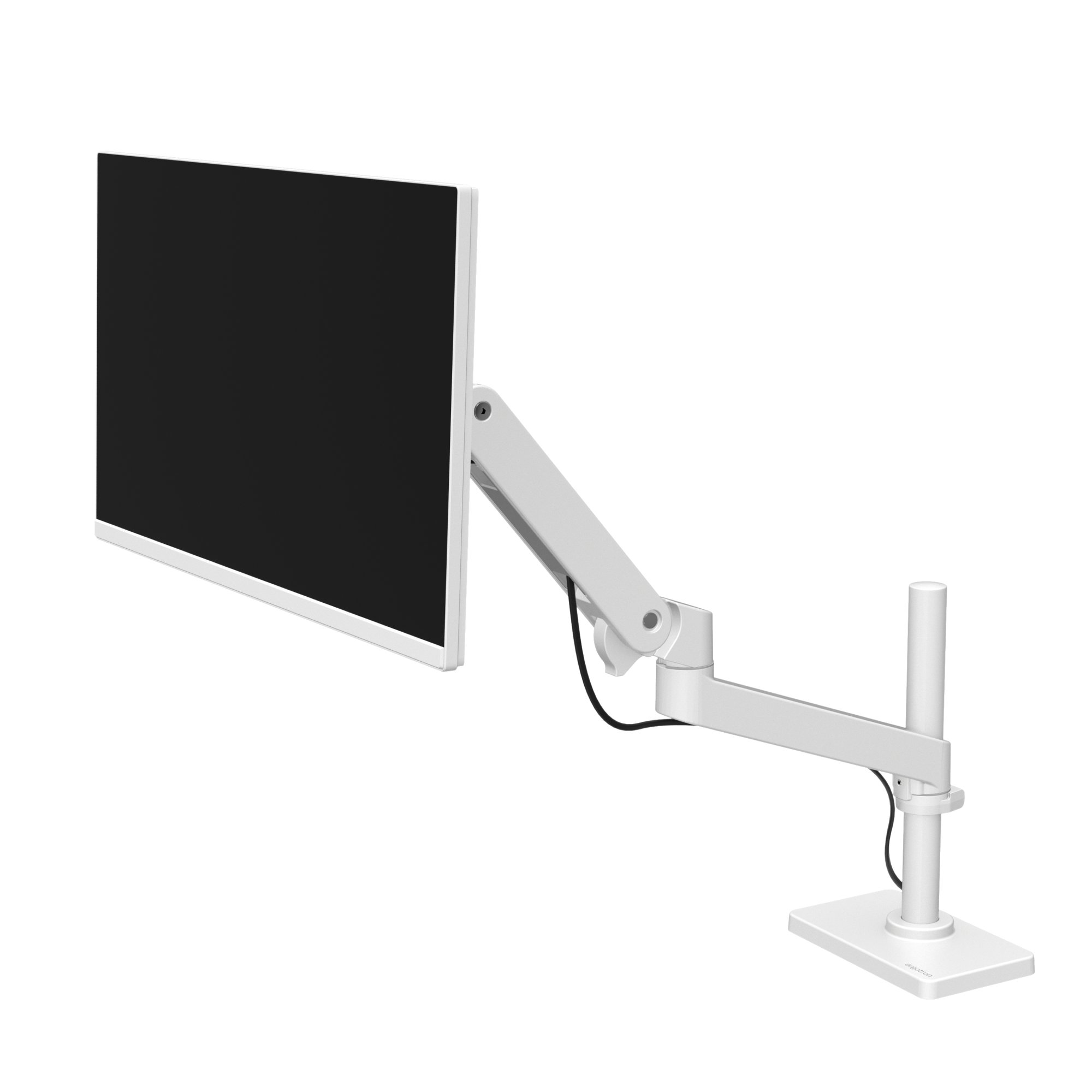 Ergotron 45-709-290 LX Pro Grommet Mount Arm, Tall Pole (white)