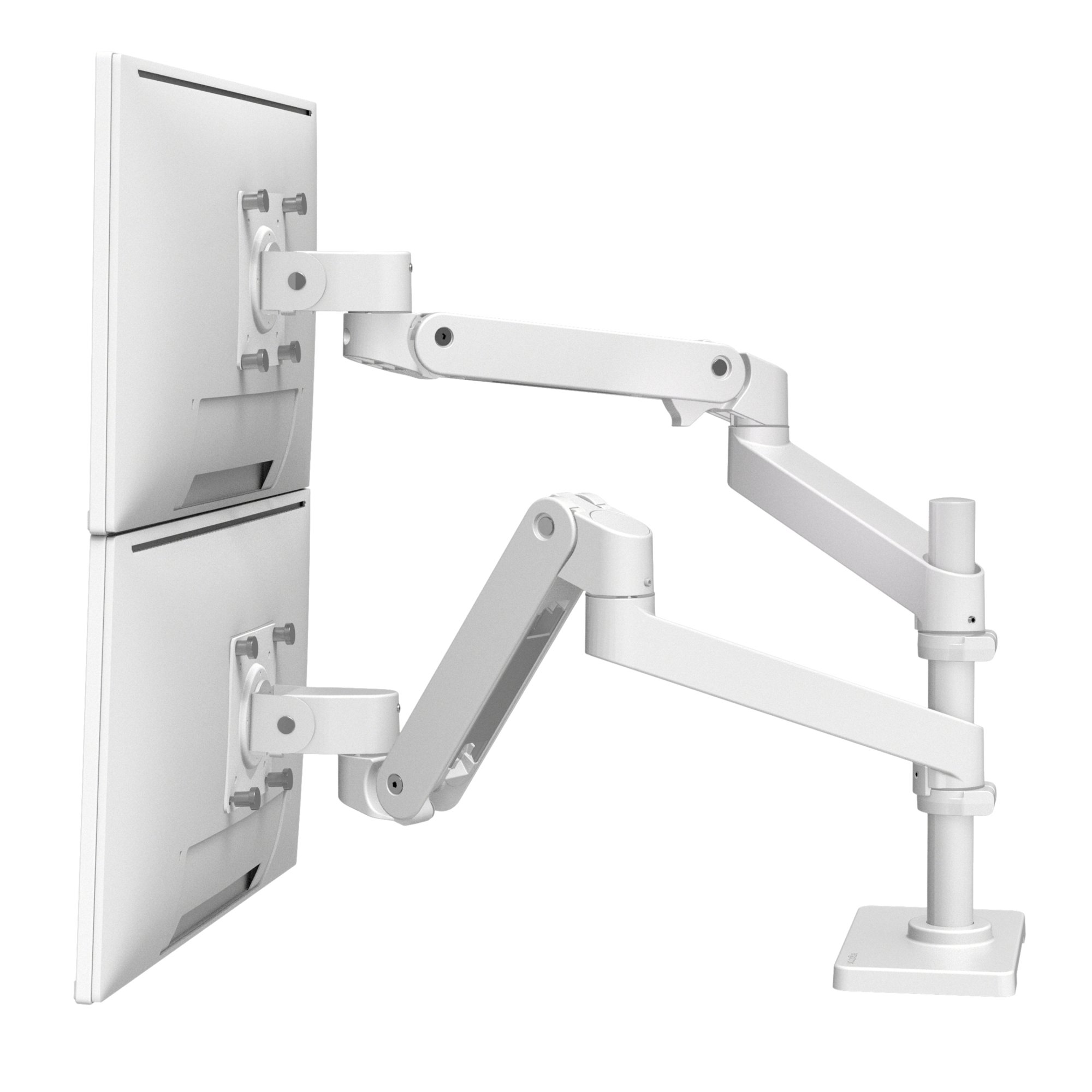 Ergotron 45-710-290 LX Pro Two Monitor Stacking Arm, Grommet Mount (white)