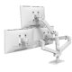 Ergotron LX Pro Triple Monitor Desk Mount Arm Bundle (white)