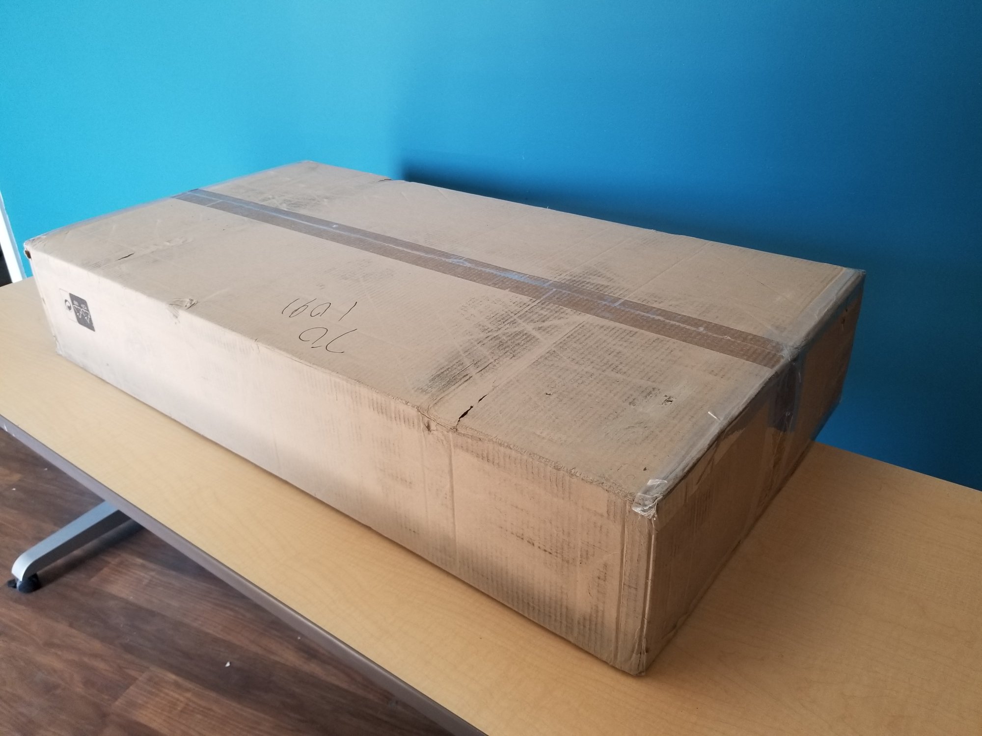 Open Box Ergotron 33-349-211 WorkFit-S, Dual Monitor with Worksurface