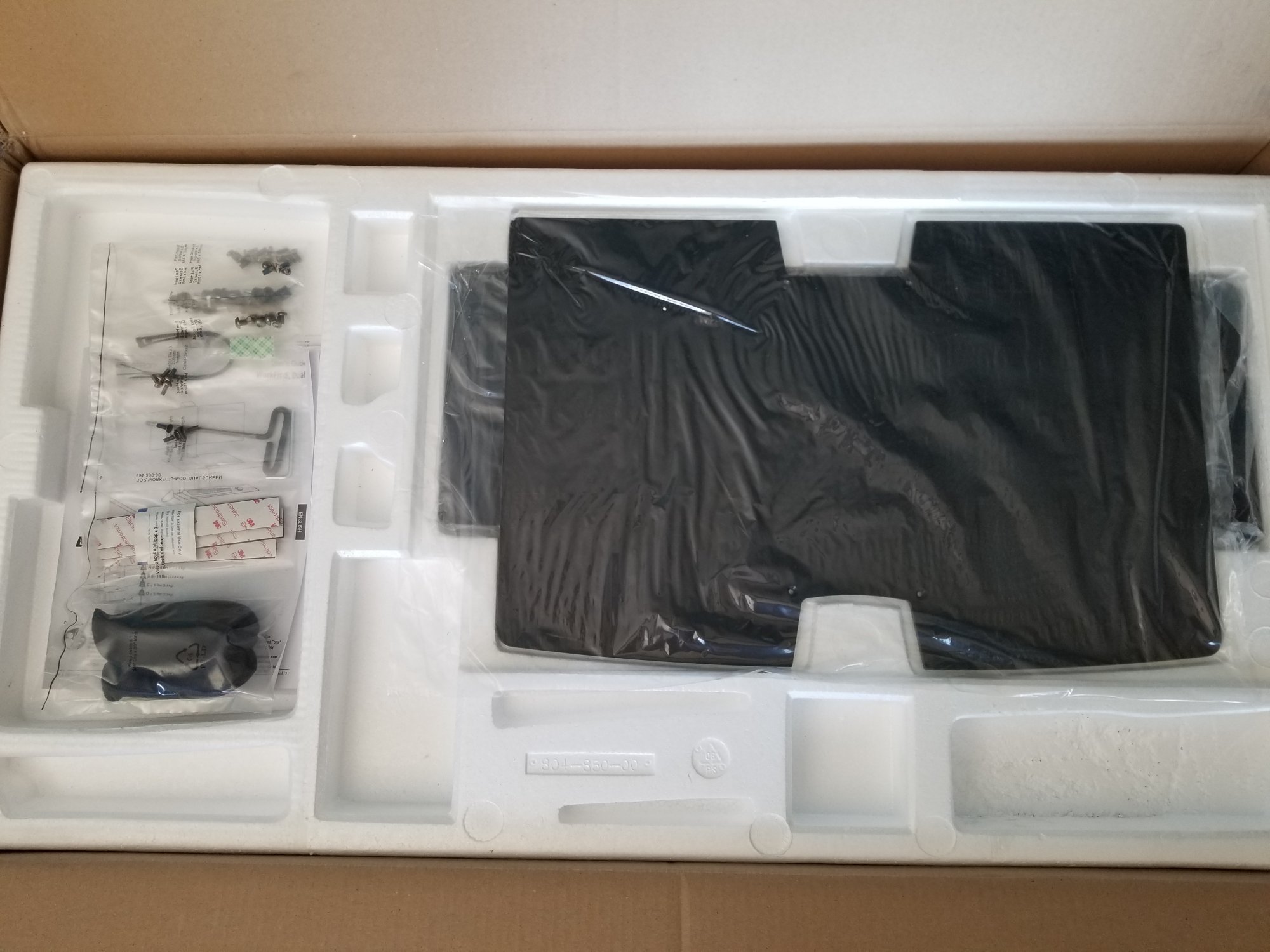 Open Box Standing Desk Converter, Ergotron 33-349-200 WorkFit-S Dual Monitor with Worksurface