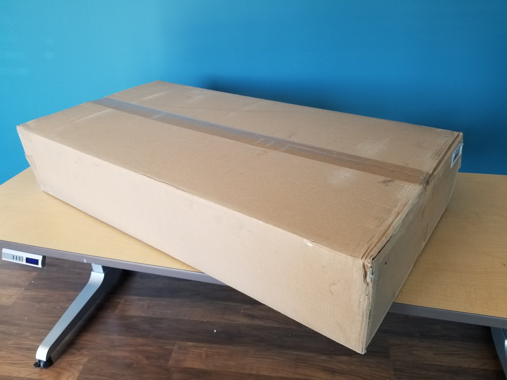 Open Box Standing Desk Converter, Ergotron 33-349-200 WorkFit-S Dual Monitor with Worksurface