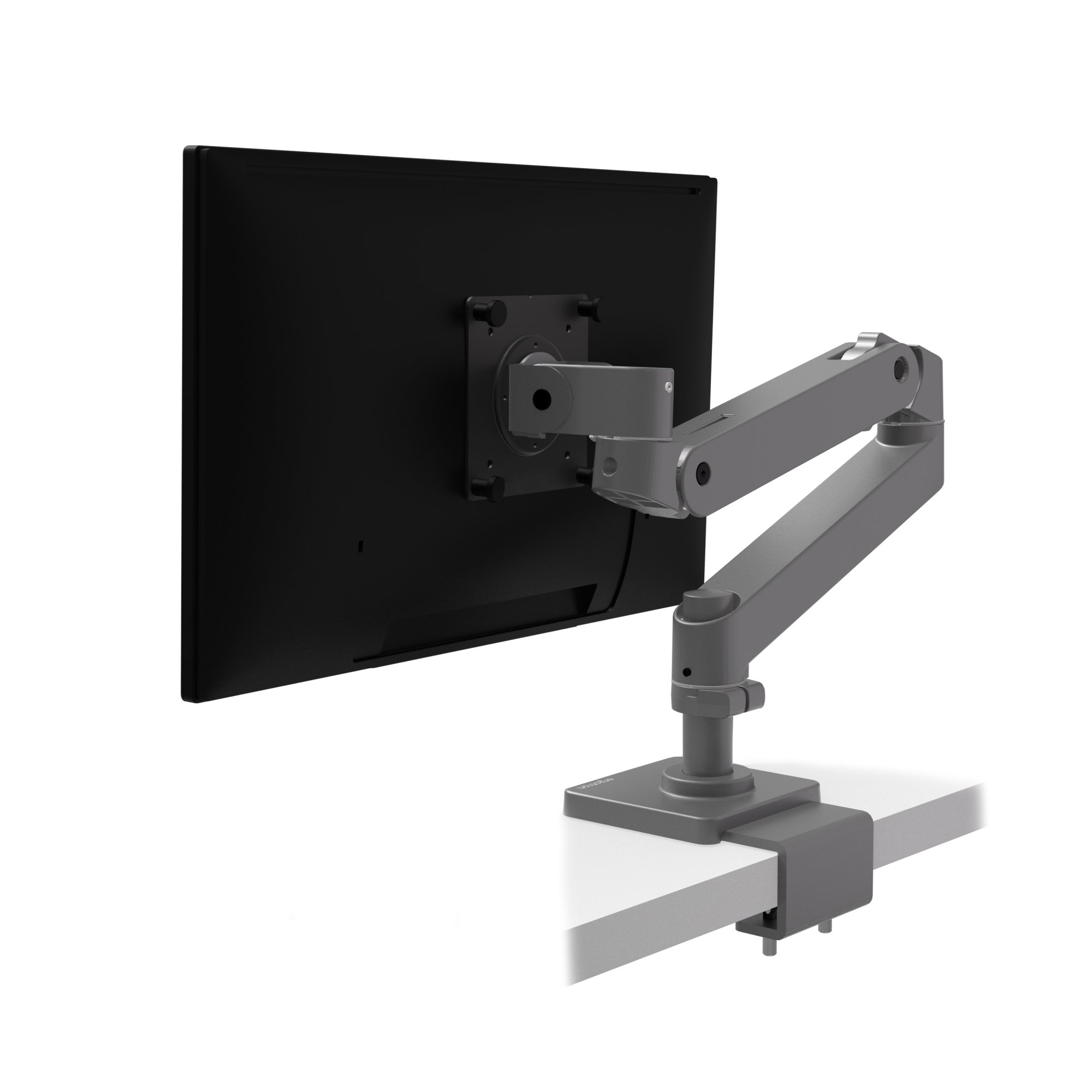 Ergotron 45-712-293 LX Pro Desk Monitor Arm, Low-Profile C-Clamp (grey)