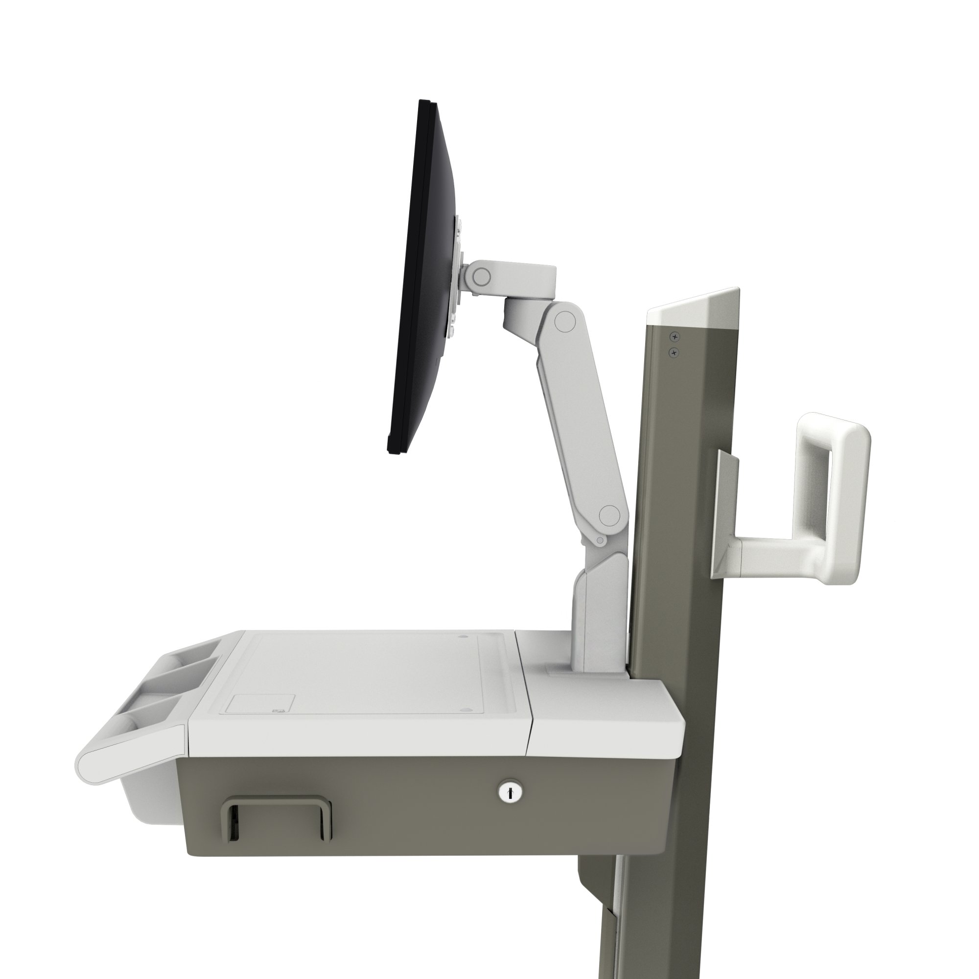 Ergotron M031-0101-100000-1-0 Mosaic LCD Medical Cart with Flex Arm