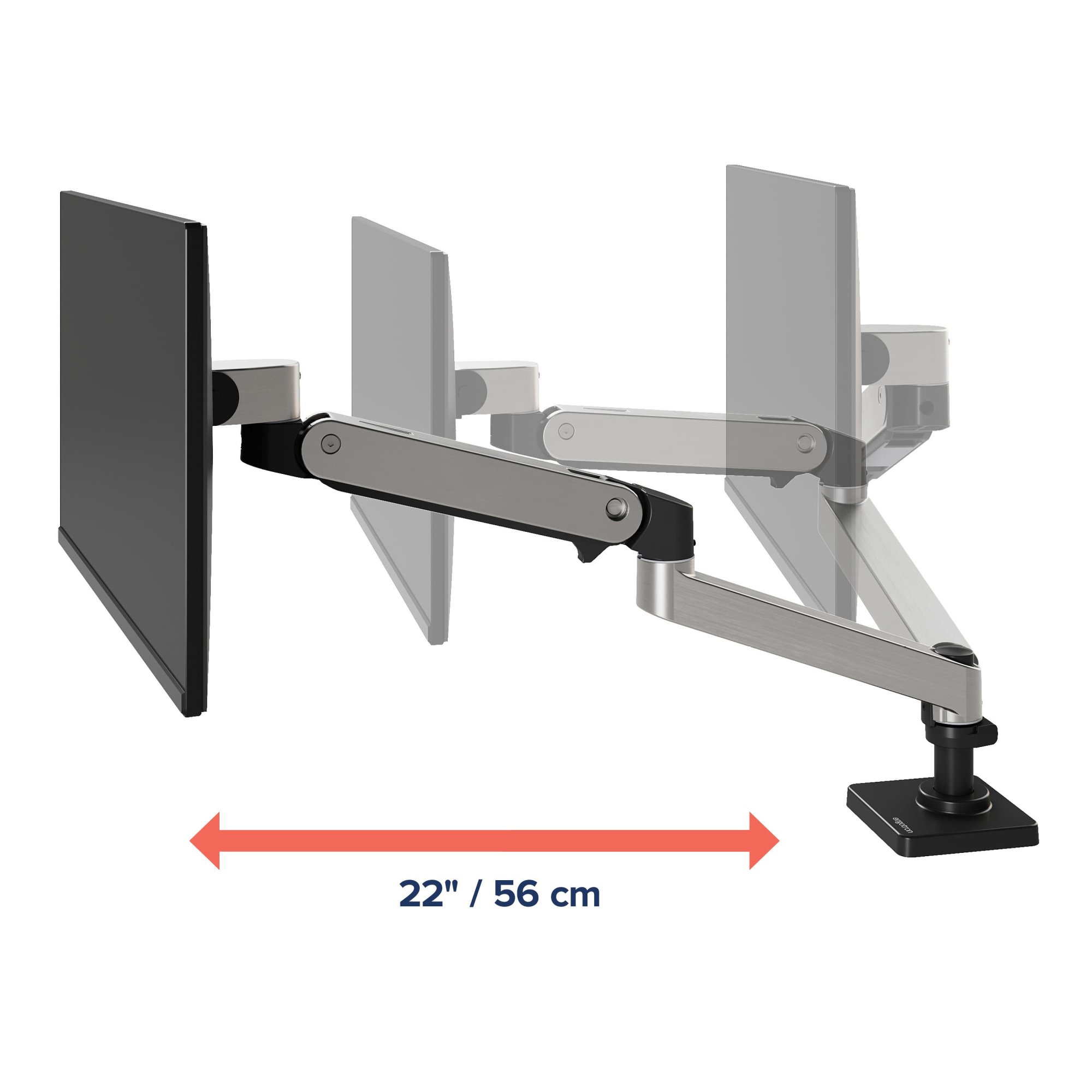 Ergotron 45-708-026 LX Pro Desk Monitor Arm, Grommet Mount (aluminum)