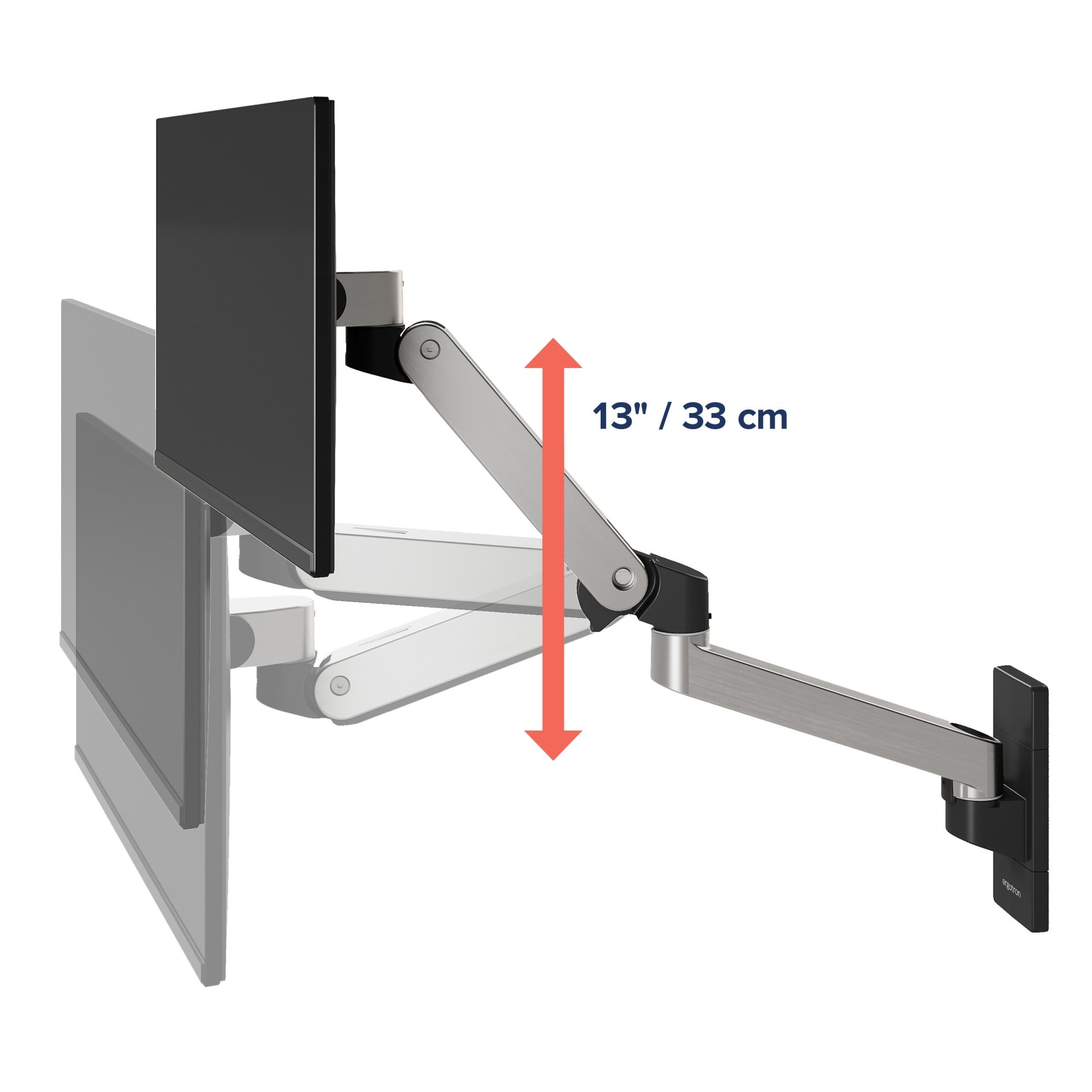 Ergotron 45-683-026 LX Pro Wall Monitor Arm (aluminum)