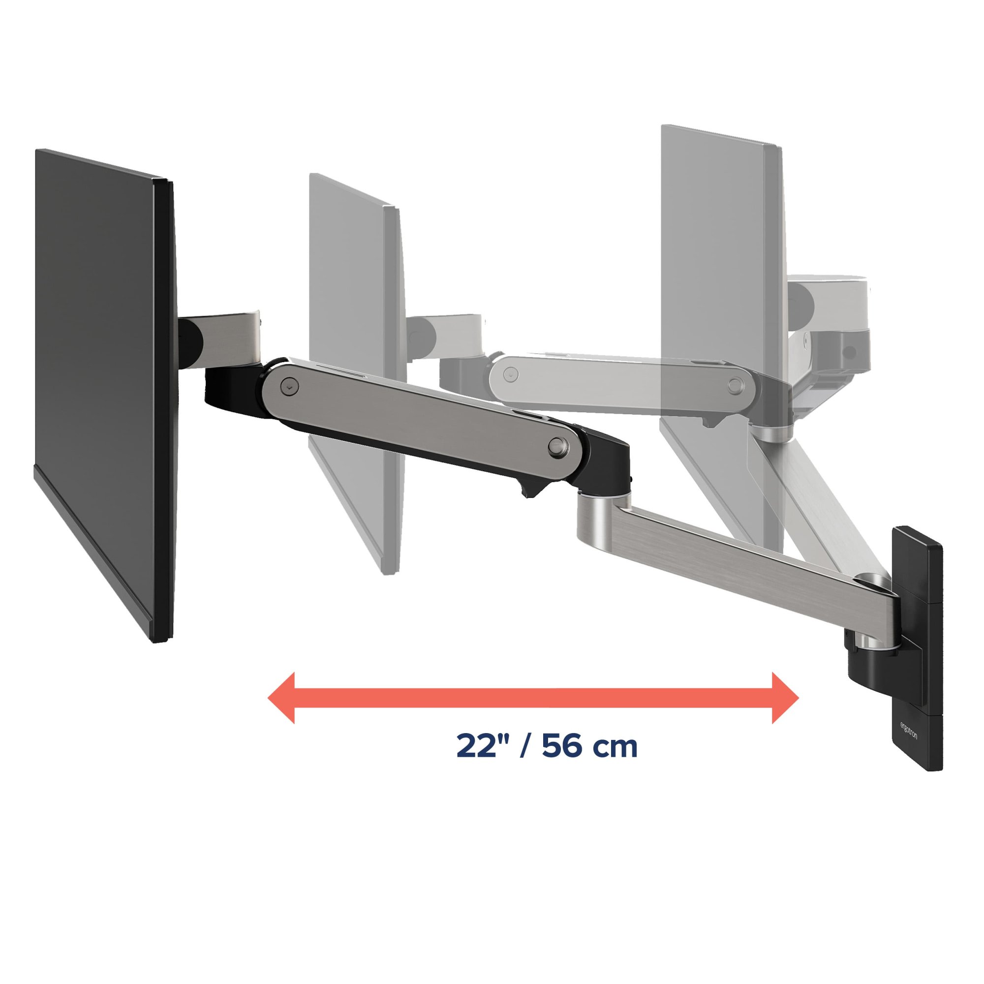 Ergotron 45-683-026 LX Pro Wall Monitor Arm (aluminum)