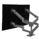 Ergotron LX Pro Desk Mount Quad Monitor Arm Bundle (grey)