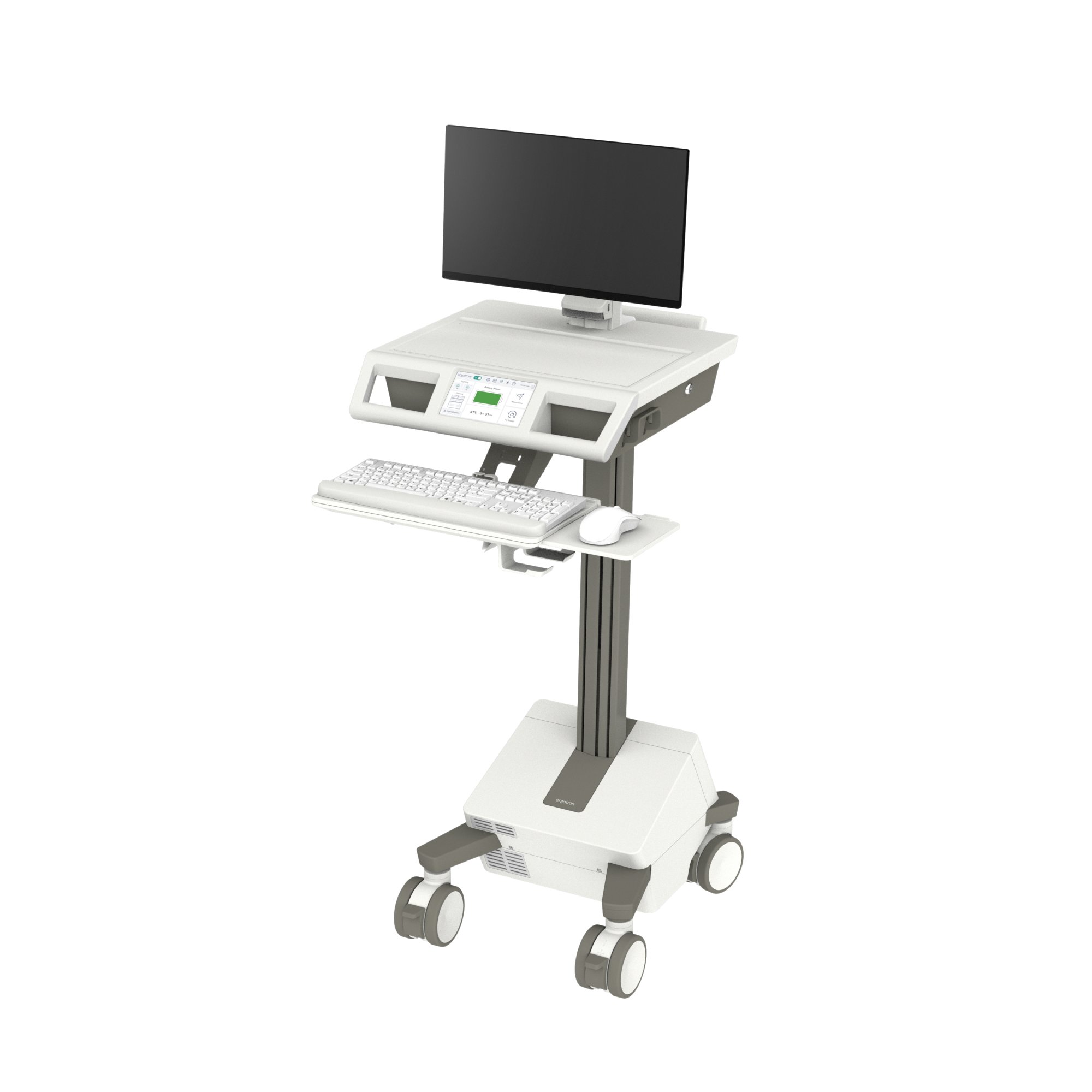 Ergotron M131-1101-100000-1-1 Mosaic LCD Cart with Flex Arm, AC Power