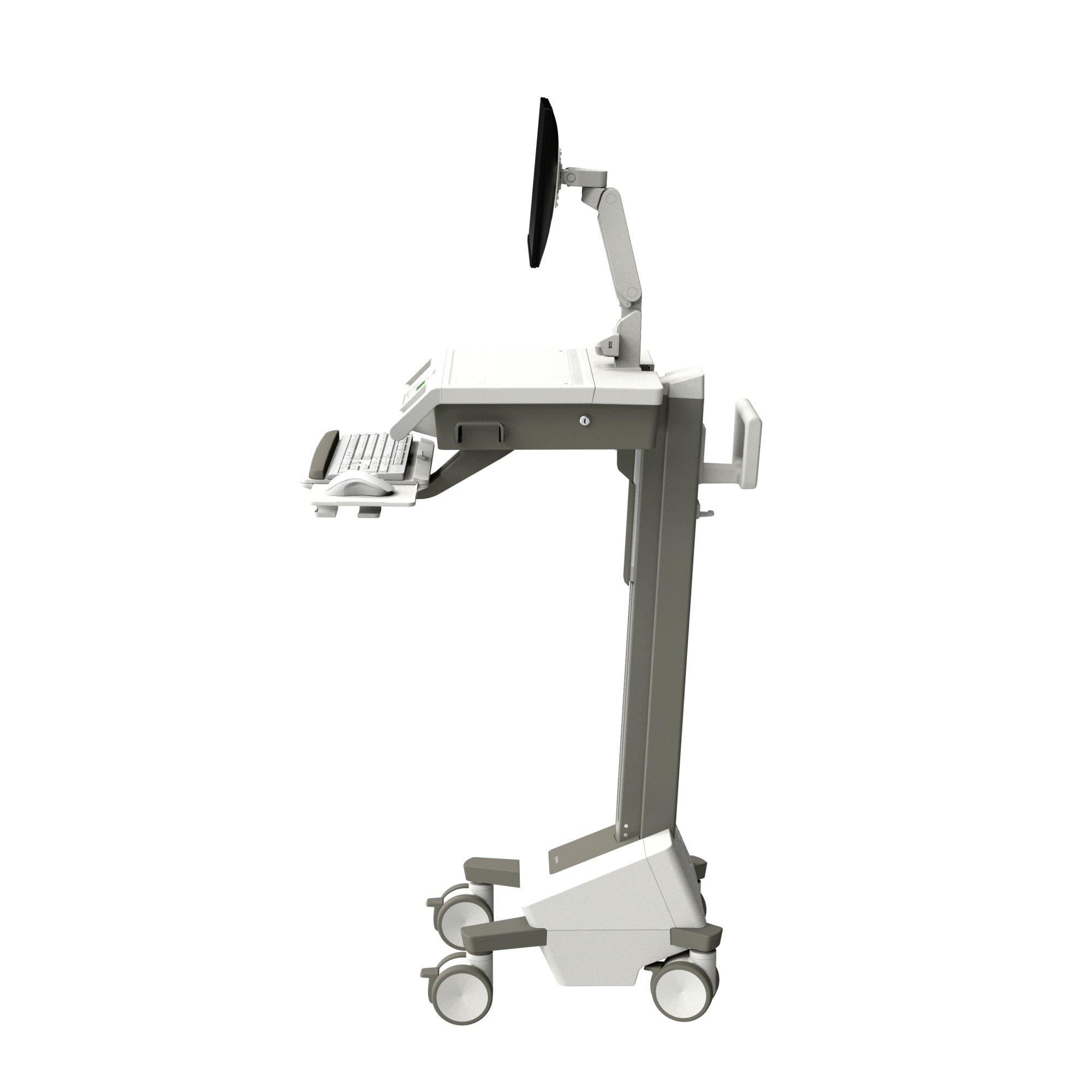 Ergotron M131-1101-100000-1-1 Mosaic LCD Cart with Flex Arm, AC Power