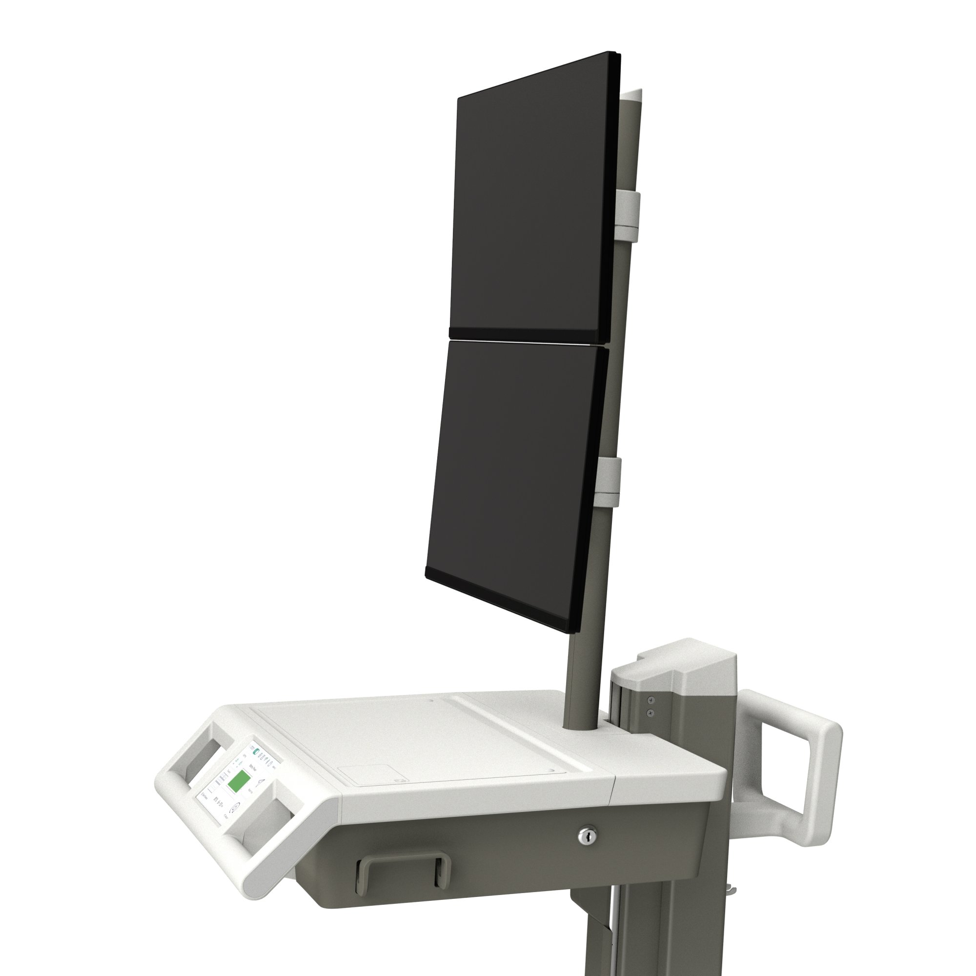 Ergotron M171-1101-100000-1-1 Mosaic LCD Dual Stack Cart, AC Power