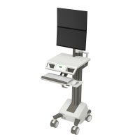 Ergotron M171-1101-100000-1-1 Mosaic LCD Dual Stack Cart, AC Power