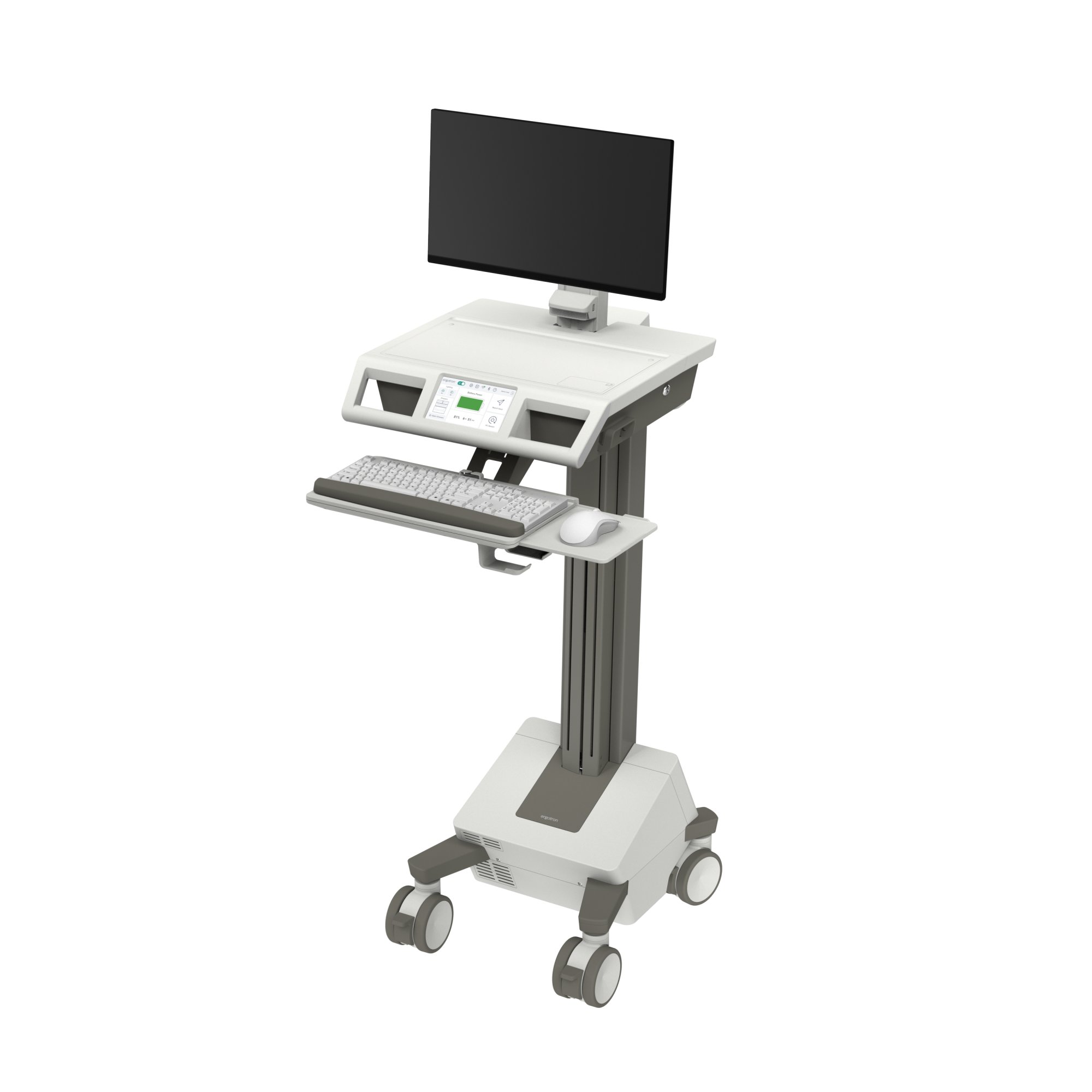 Ergotron M241-1101-100000-1-1 Mosaic LCD Cart with HD Riser, DC Power