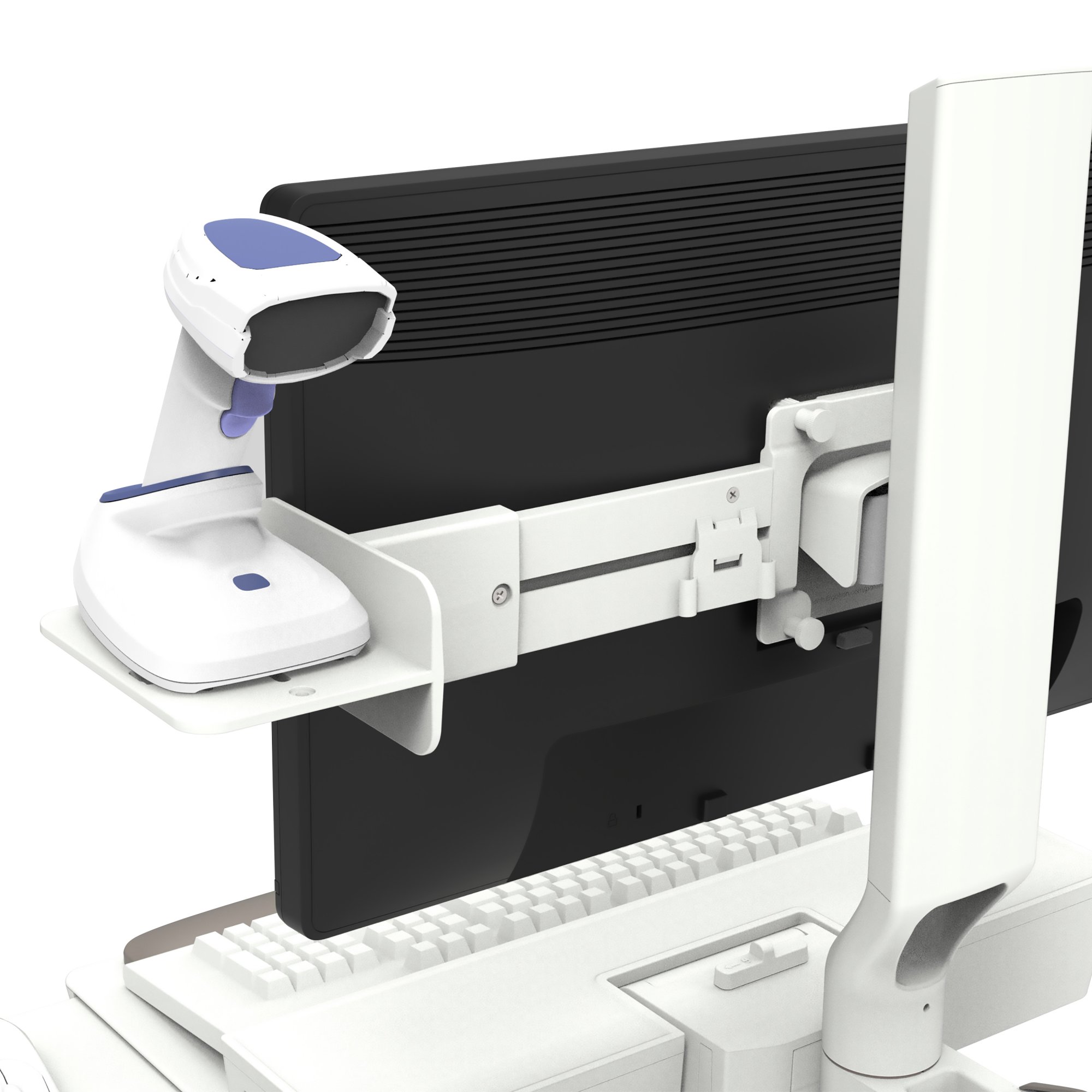 Ergotron 98-843-251 Side-Mount Wireless Scanner Bracket, VESA Attach