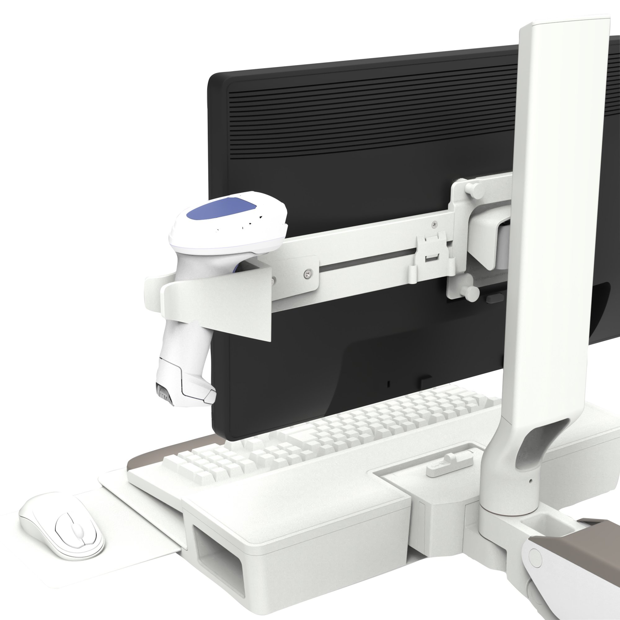 Ergotron 98-844-251 Side-Mount Corded Scanner Bracket, VESA Attach