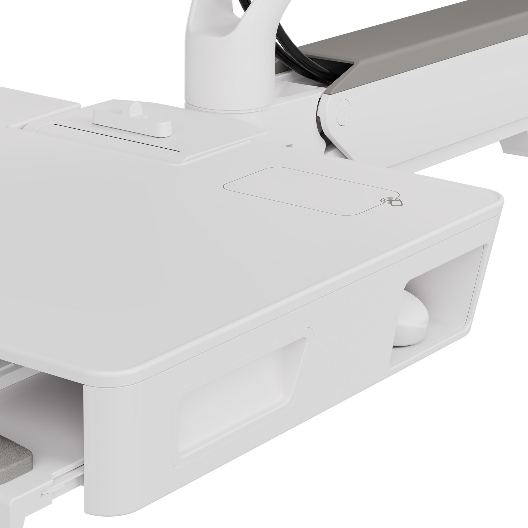 Ergotron 45-721-251 CareFit Combo System with Compact Worksurface