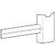 Ergotron 98-853-251 Wall Track Mounting Bracket for T-Slot Accessories