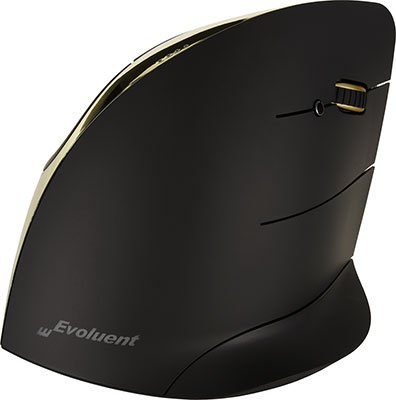 Evoluent VMCRWG Vertical Mouse C Right Wireless Gold