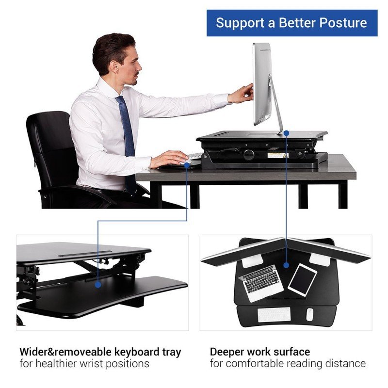 FLEXISPOT standing desk supports a better posture