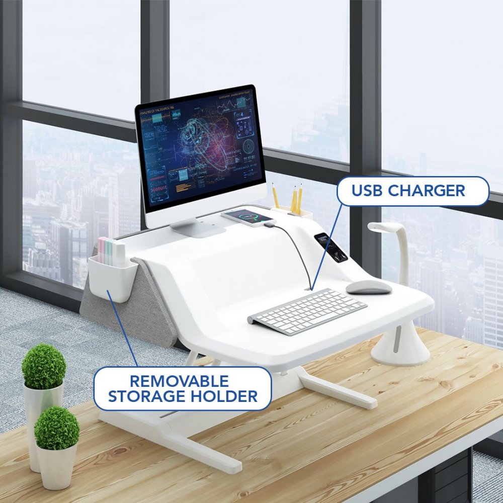 Flexispot EM6W Electric Stylish Sit-Stand Smart Workstation