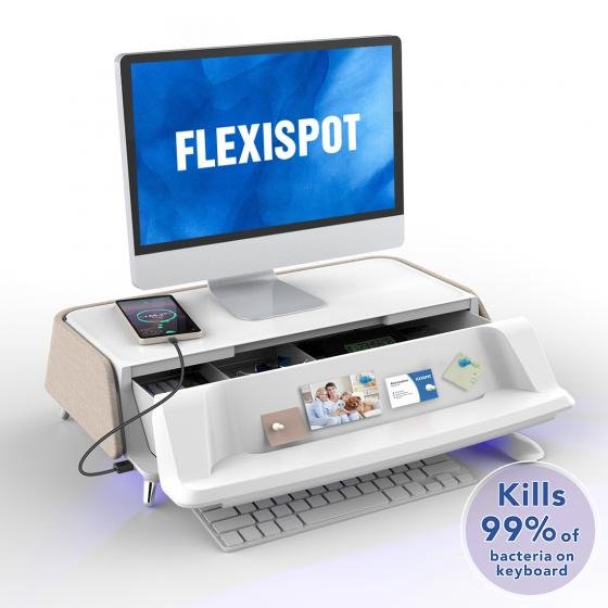 Flexispot S6T MonitorStand Workstation with Light Tan