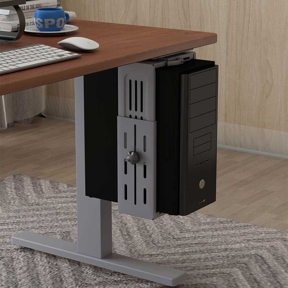 Flexispot CH1S Adjustable CPU Holder in Silver