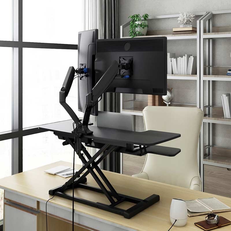 Flexispot EM7L Motorized AlcoveRiser Standing Desk Converter - 40"