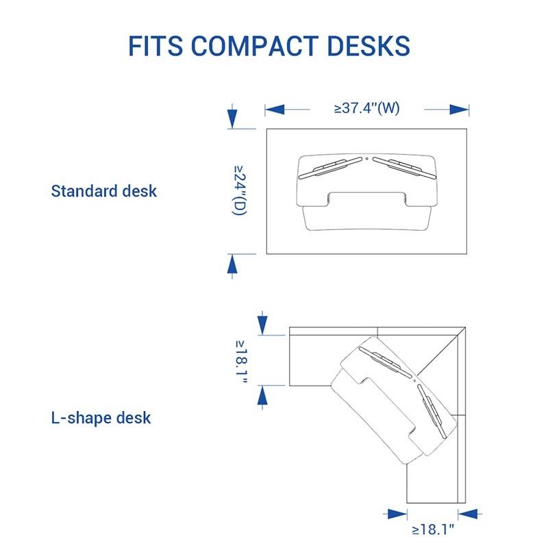 Flexispot EM7L-E Motorized AlcoveRiser Standing Desk Converter - 40"