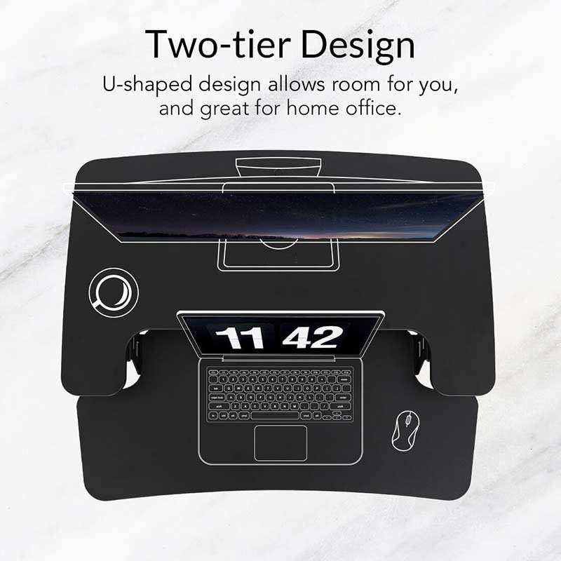 Flexispot M7-E AlcoveRiser Standing Desk Converter 