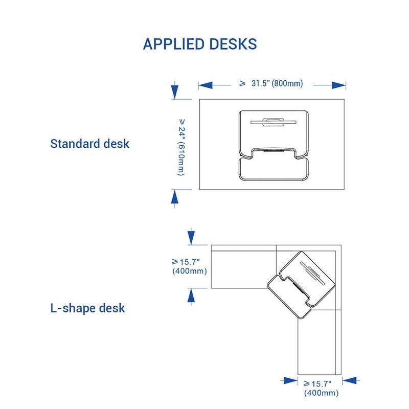 Flexispot M7B or M7N AlcoveRiser Standing Desk Converter - 28"