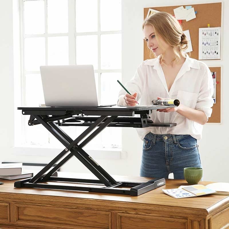 Flexispot M7B or M7N AlcoveRiser Standing Desk Converter - 28"